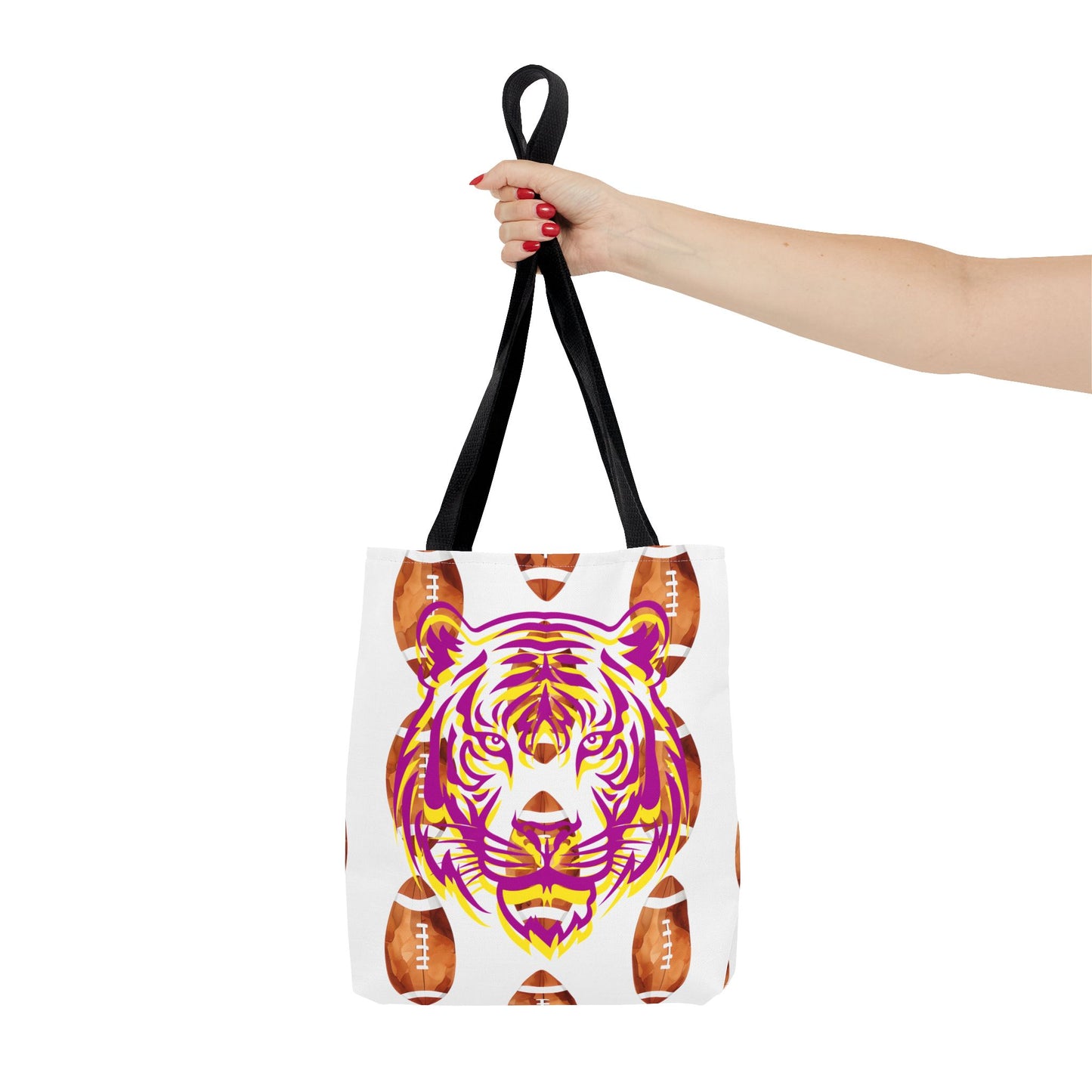 Vibrant Tiger Print Tote Bag - LSU Fans Gift