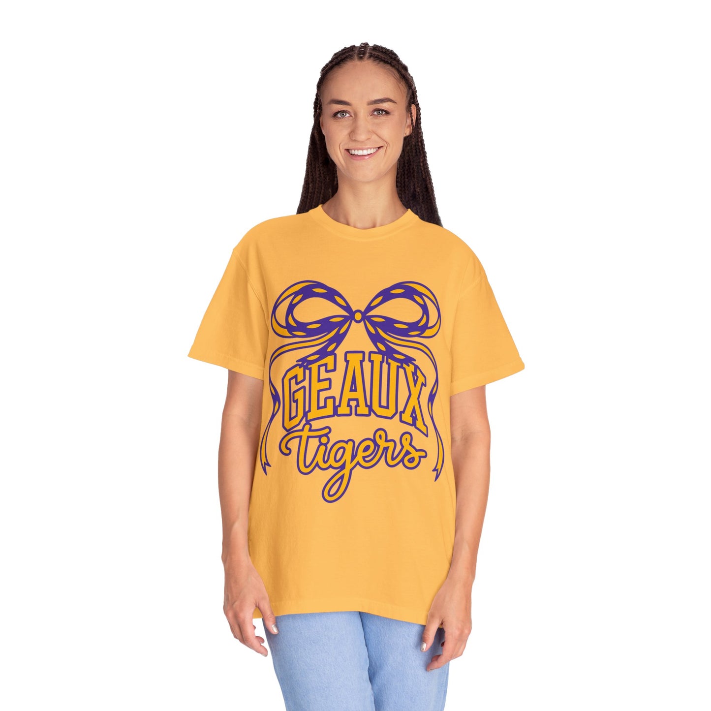Géaux Tigers Garment-Dyed T-Shirt, Unisex Tee, LSU Spirit Wear, College Apparel, Game Day Outfit, Casual Style
