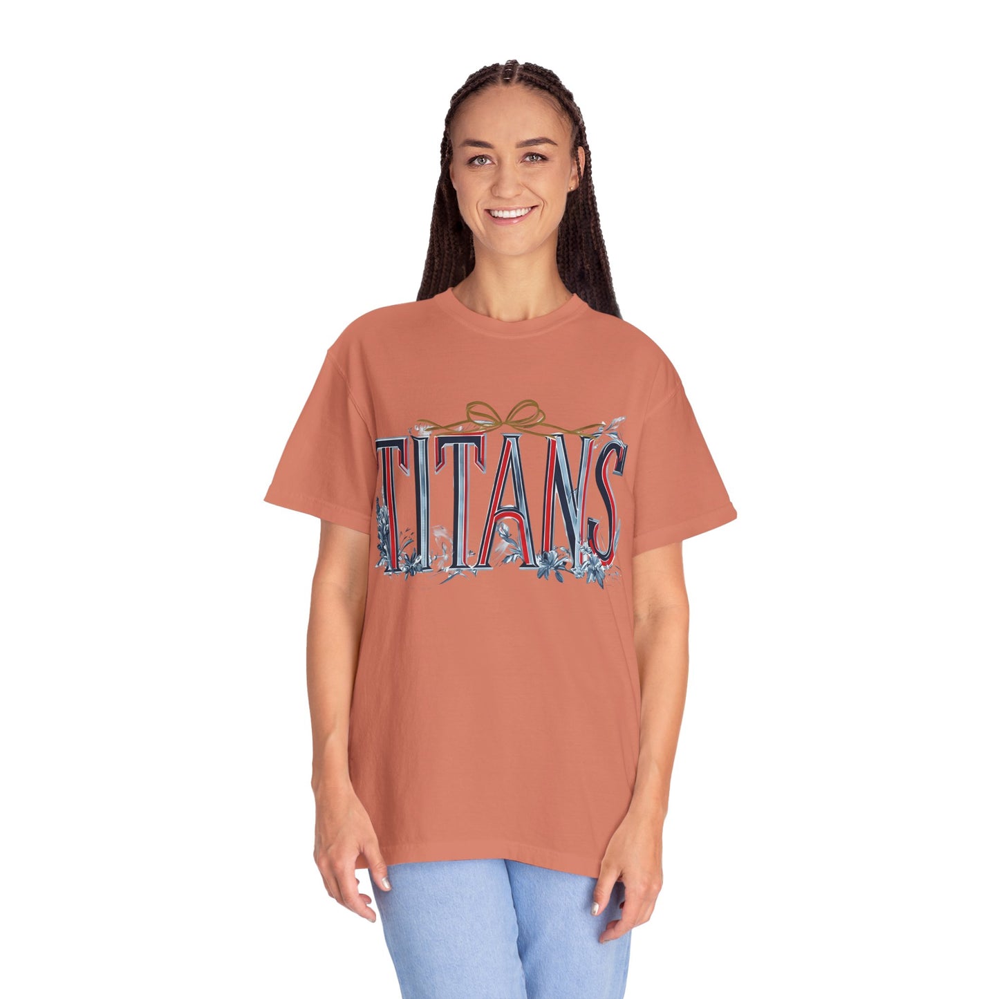 Floral Titans Garment-Dyed T-Shirt
