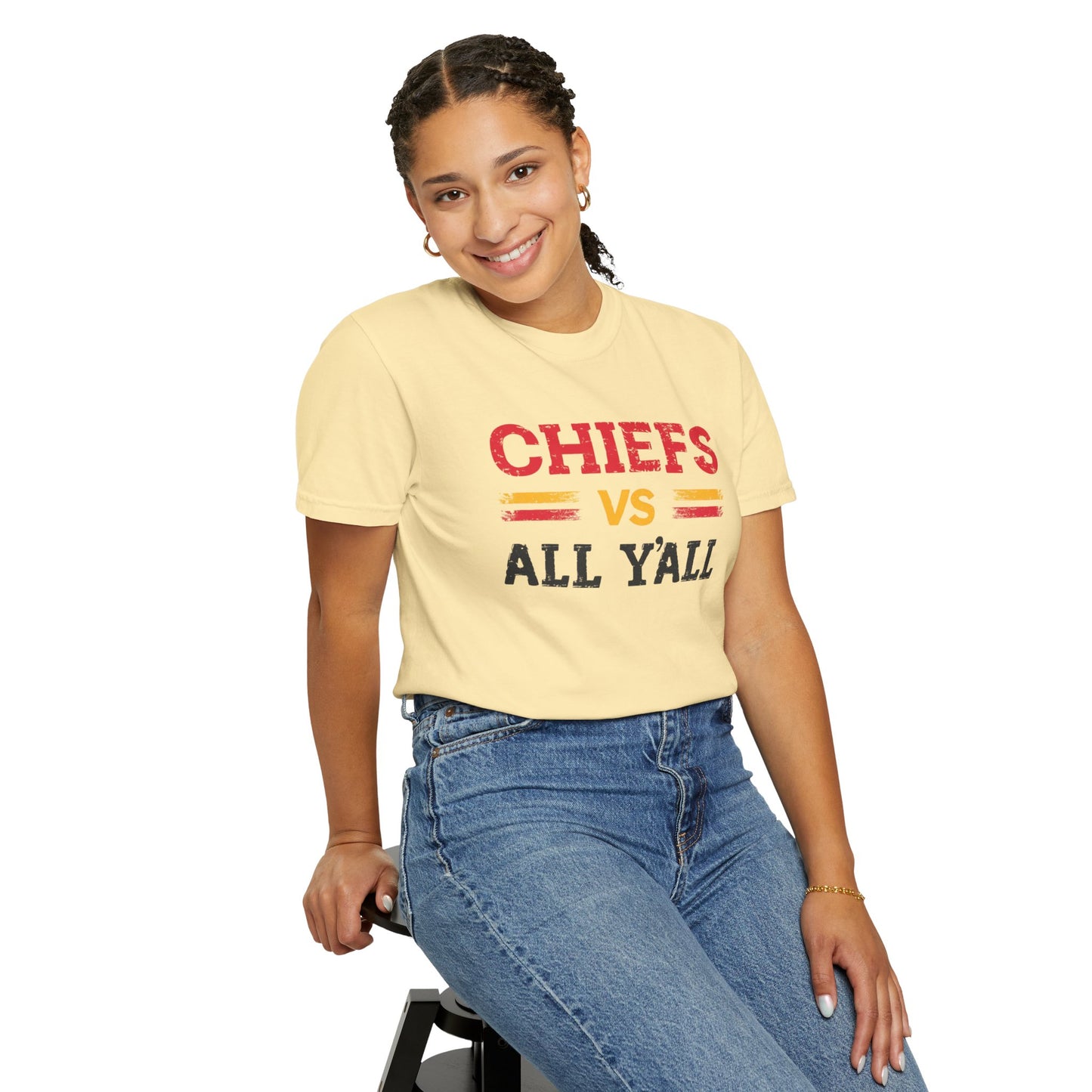 Game Day Humor T-Shirt, Chiefs vs All Y’all Tee, Sports Fan Gift, Unisex Shirt, Tailgate Party Apparel, Football Celebration Shirt