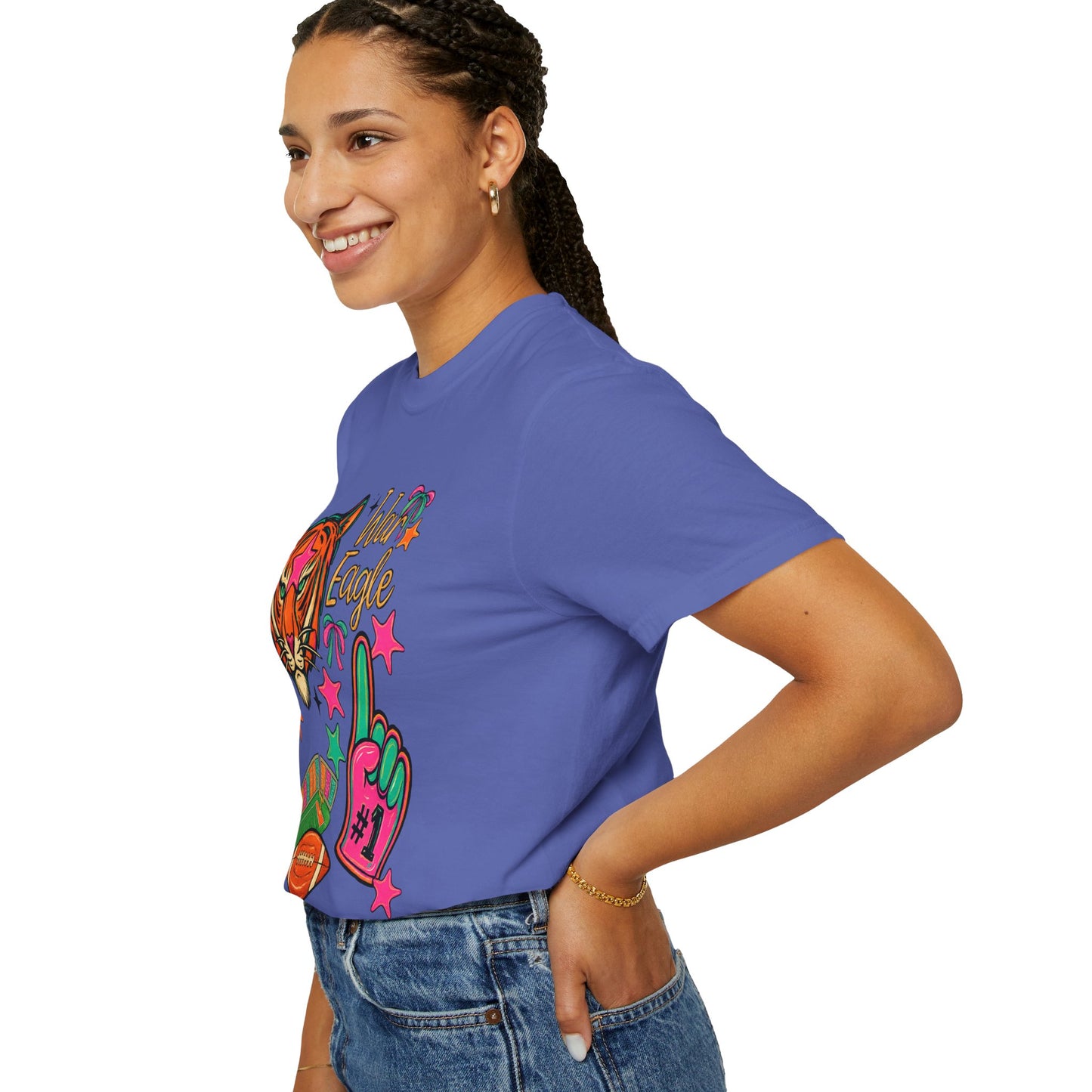 Vintage Preppy Tiger Football Game Day Unisex T-shirt