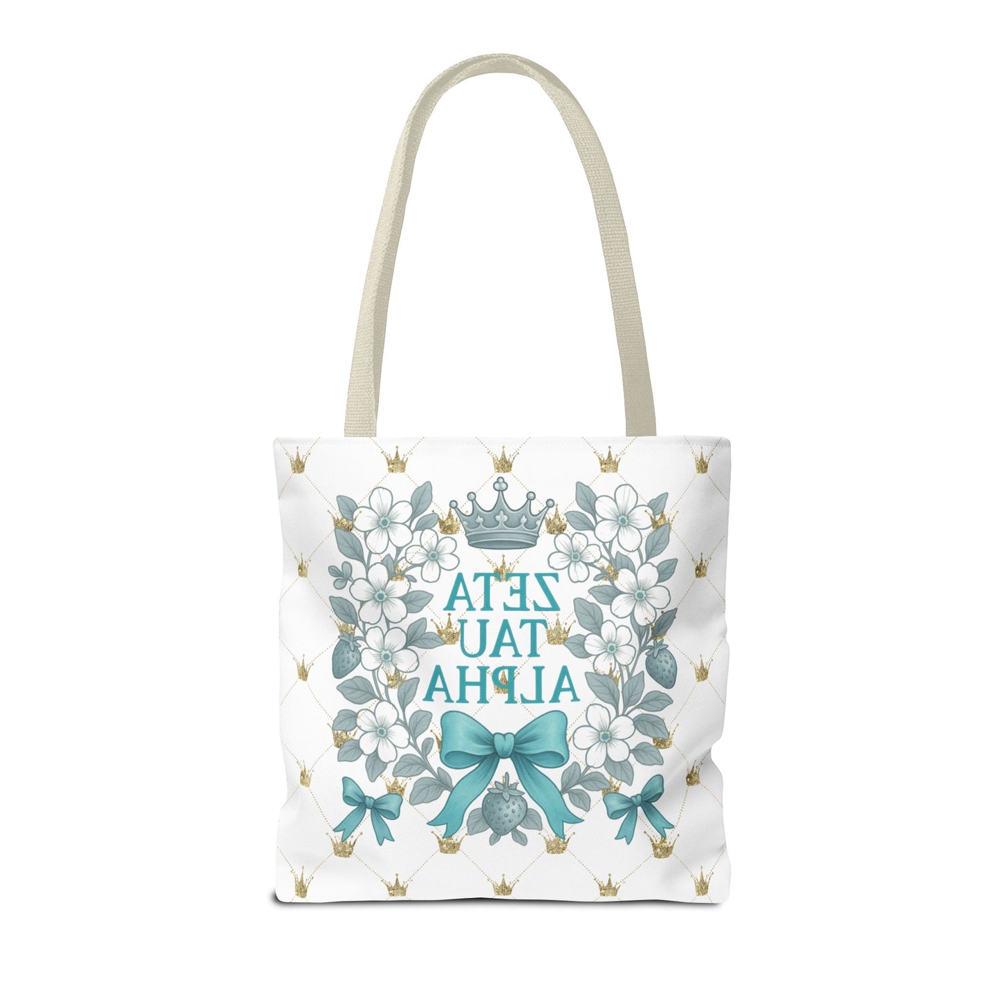 Zeta Tau Alpha Tote Bag | Sorority Bags, Floral Design, Gift for Sisters, Campus Essentials, Personalized Tote