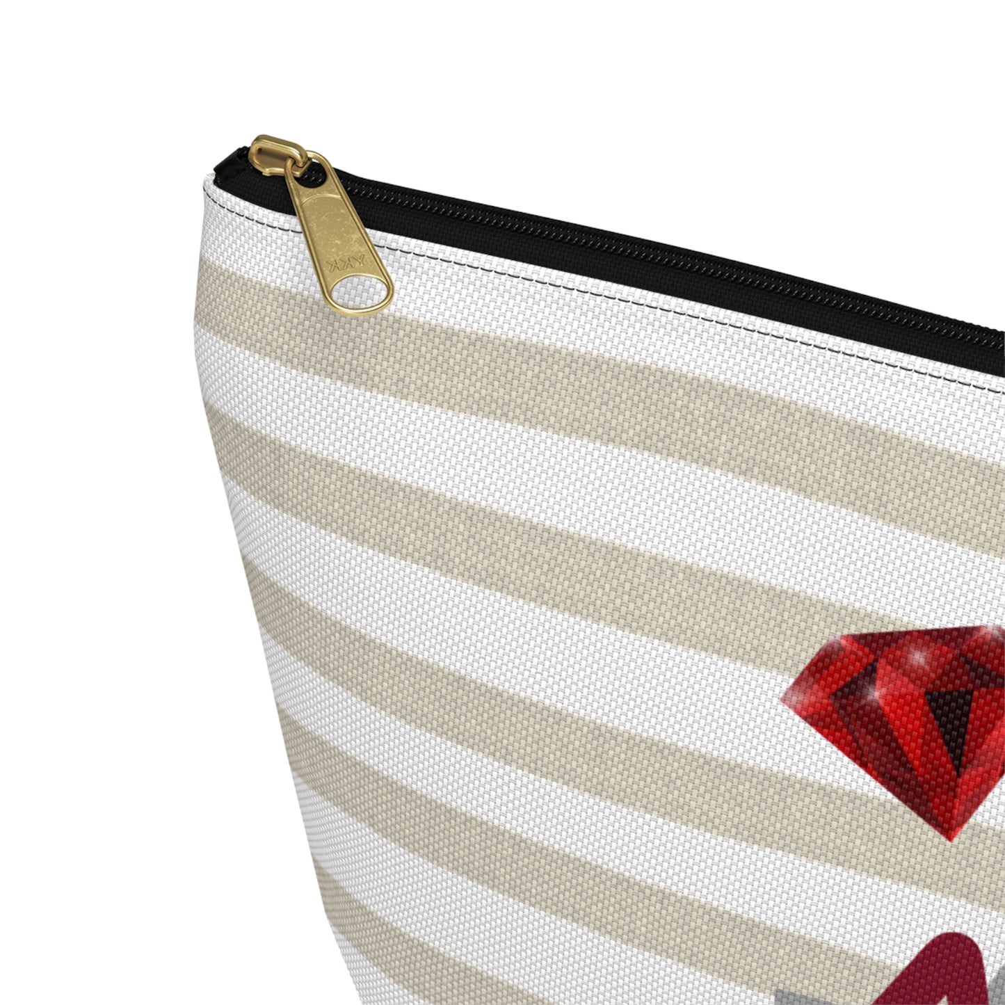 Alpha Phi Chic T-Bottom Accessory Pouch for Sorority Sisters | Makeup Bag, Travel Organizer, Gift for Graduates, Fun Storage
