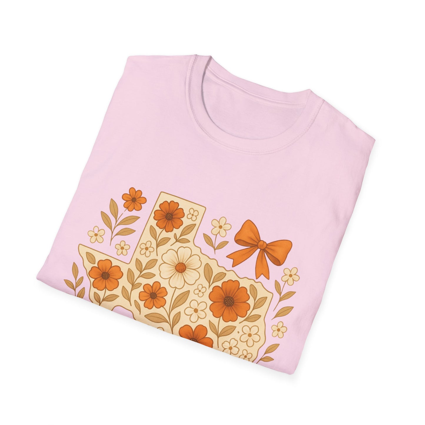 Texas Floral Unisex T-Shirt, Gift for Texans, Spring & Summer Wear, Festival Attire, Southern Charm Shirt
