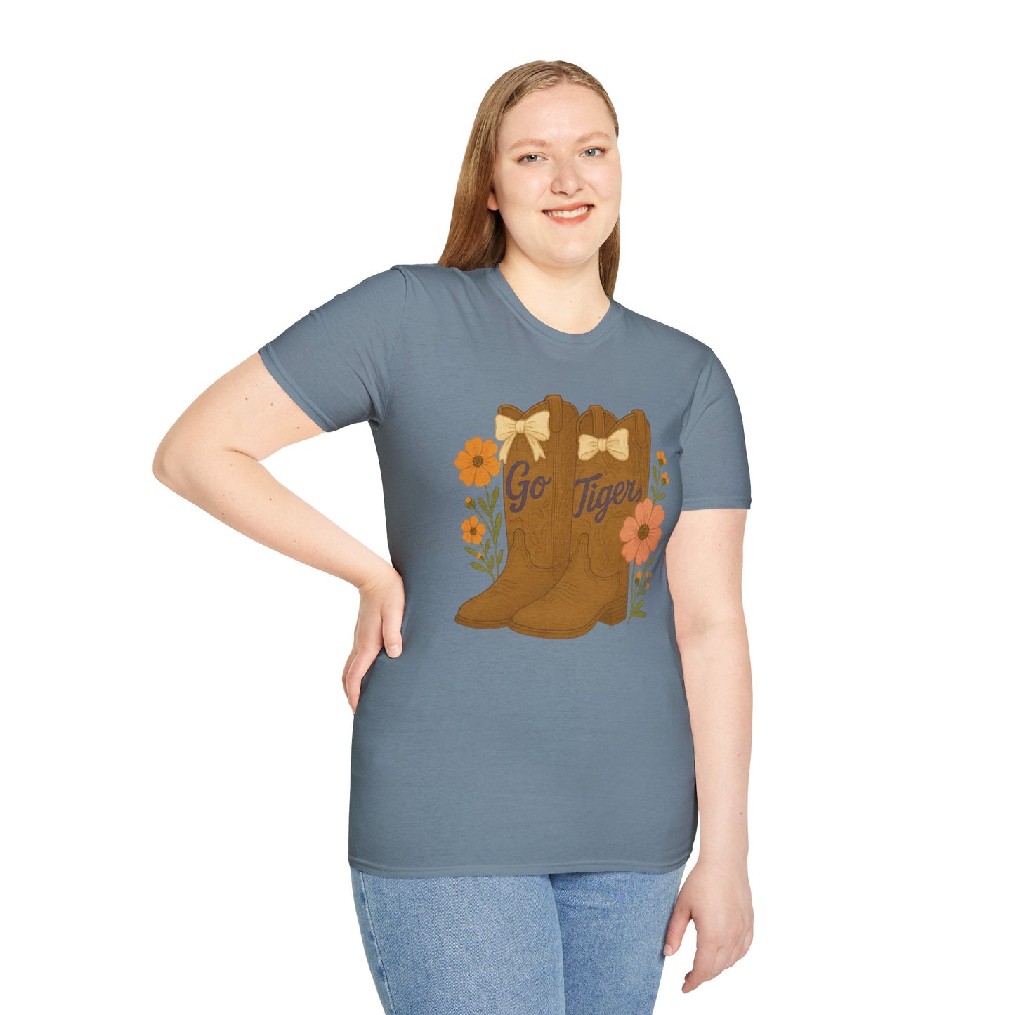 SC Tigers Country Boots Unisex T-Shirt | Cute Southern Style Tee, Go Tiger Shirt, Perfect for Game Day, Clemson Game Day, Graduation Gift, College Student Gift