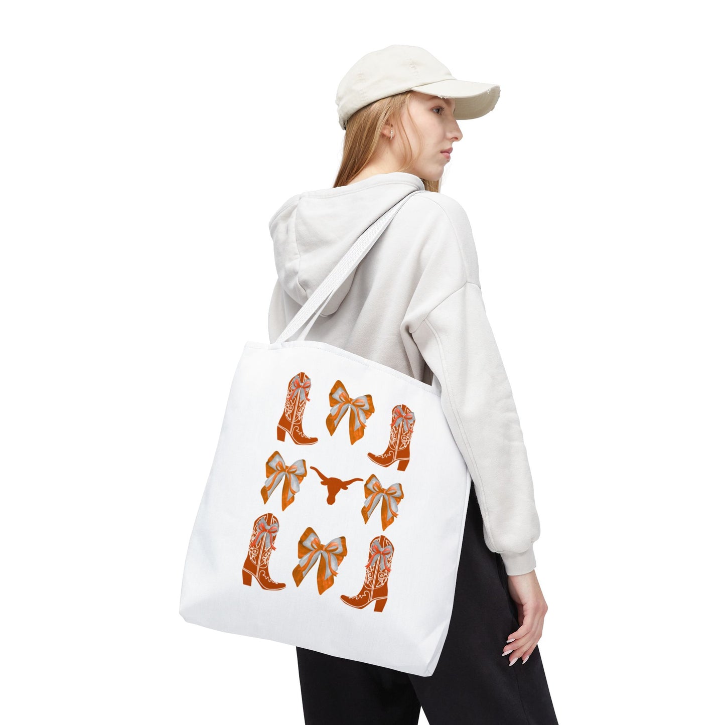 Tx longhorns Stylish Western Tote Bag, Cowgirl Style Accessories, Everyday Use, Gift for Rodeo Fans, hook em horns, texas game day, tx fan gift, graduation gift, texas alumni