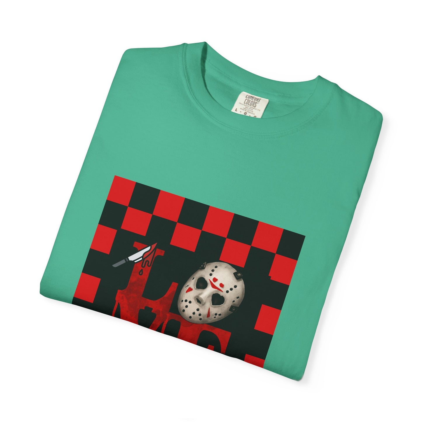 Scary Movie Mask Love Print T-Shirt