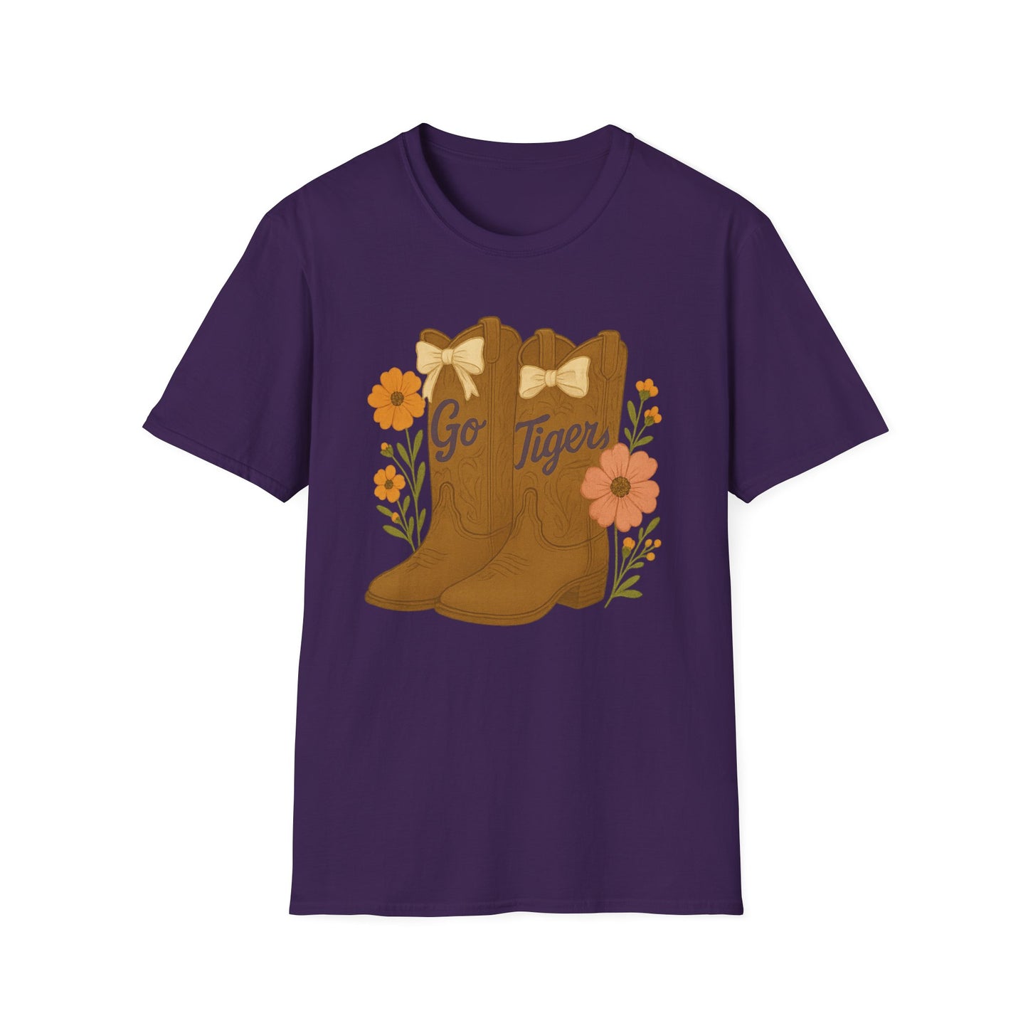 SC Tigers Country Boots Unisex T-Shirt | Cute Southern Style Tee, Go Tiger Shirt, Perfect for Game Day, Clemson Game Day, Graduation Gift, College Student Gift
