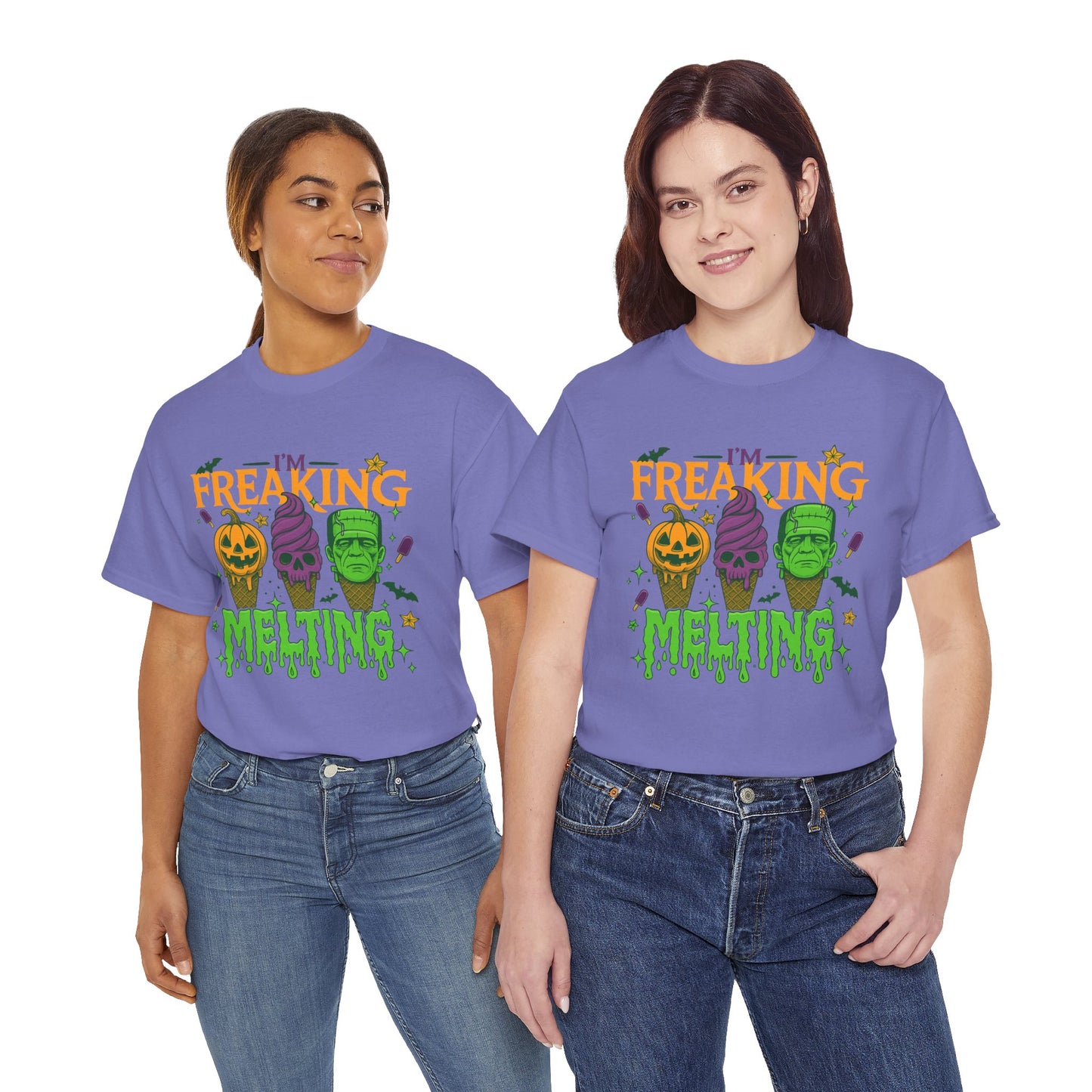 Halloween Unisex Heavy Cotton Tee, Fun Fall Shirt, Halloween Costume Top, Spooky Party Tee, Trick or Treat Apparel