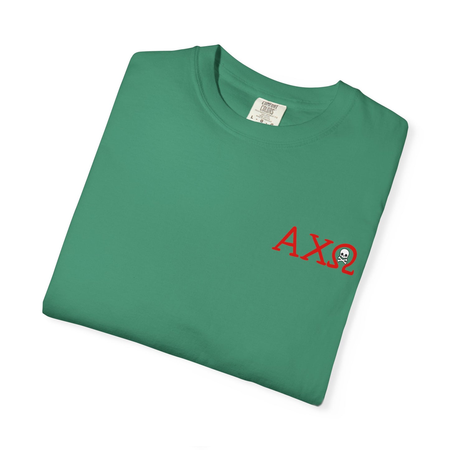 Alpha Chi Omega Garment-Dyed T-shirt, Unisex College Apparel, Sorority Shirt, Graduation Gift, Vintage Style Tee