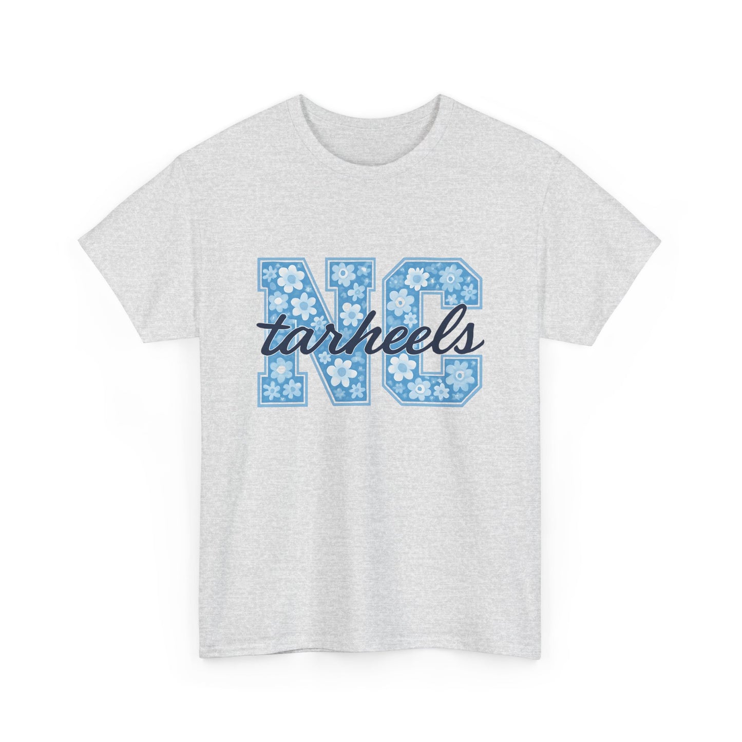 North Carolina Tarheels Unisex Heavy Cotton Tee, College Spirit Wear, Men's and Women's Casual T-Shirt, School Pride Apparel, Gift for Fans