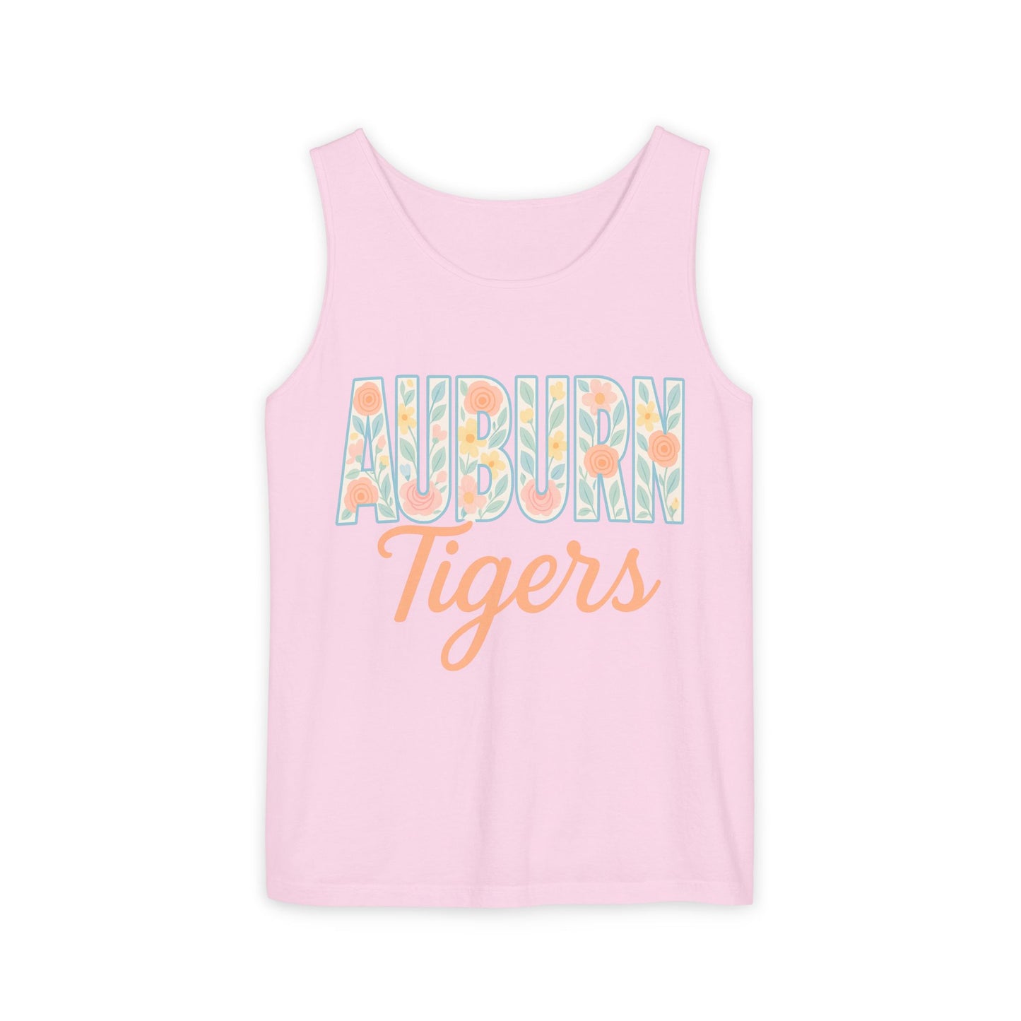 Auburn Tigers Garment-Dyed Tank Top, Summer Fashion, Sports Apparel, College Gear, Gifts for Students, Comfort Colors