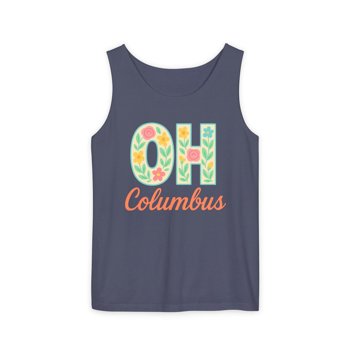 Ohio Spirit Unisex Garment-Dyed Tank Top, College Sports, Casual Wear, Gift for Graduates, Team Pride, Comfort Colors, Graduation Gift, Go Bucks