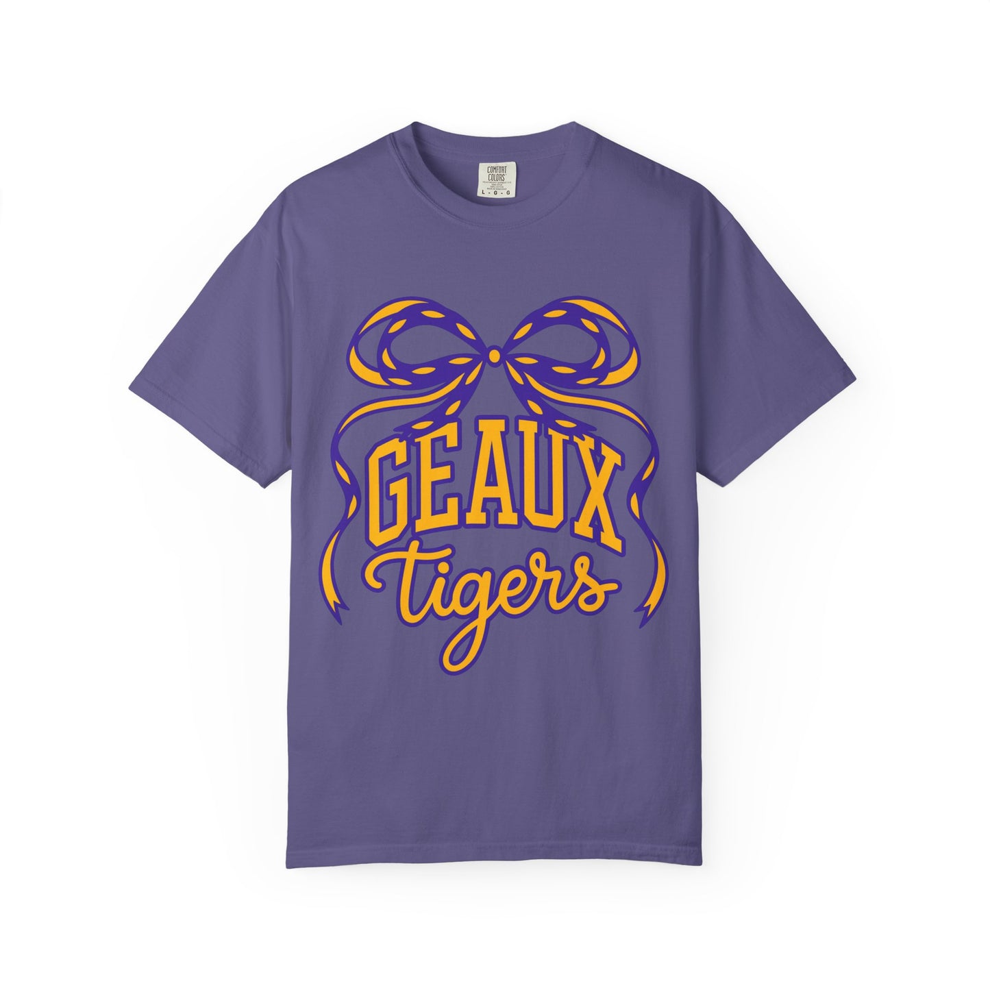 Géaux Tigers Garment-Dyed T-Shirt, Unisex Tee, LSU Spirit Wear, College Apparel, Game Day Outfit, Casual Style