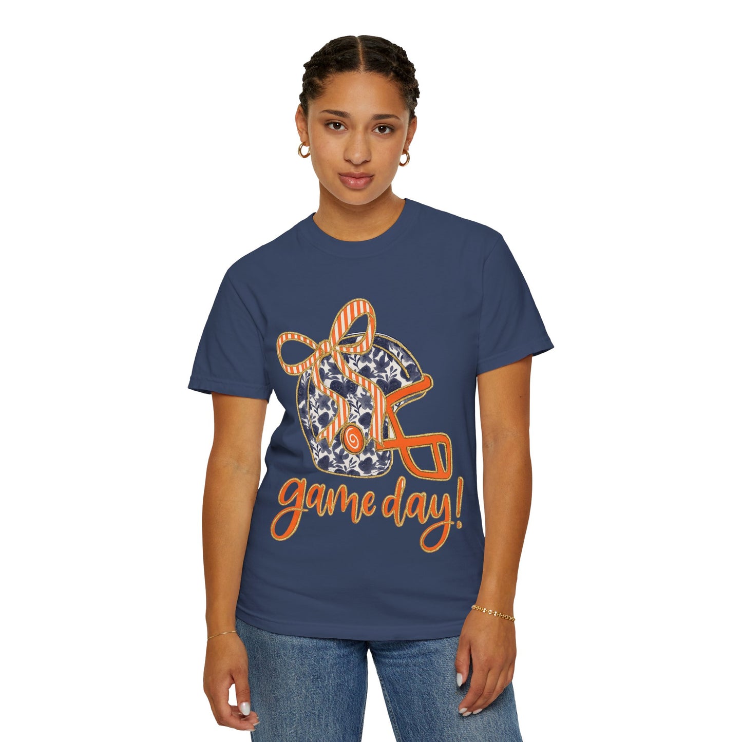 Game Day Coquette Style, Football Helmet T-Shirt | Unisex Sports Tee for Football Fans | Perfect for Tailgating, Game Everyday Wear