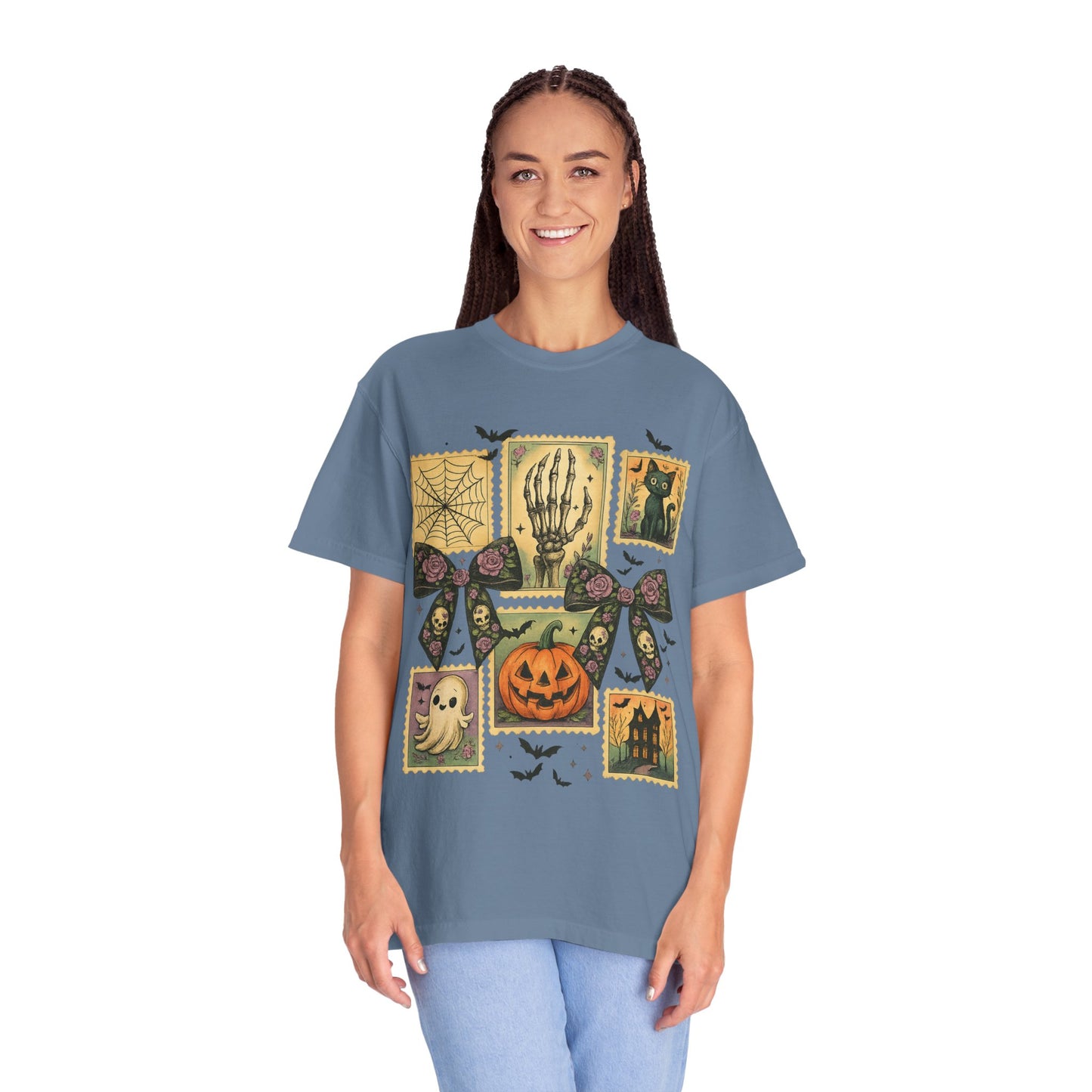 Halloween-Themed Unisex T-Shirt - Spooky Vibes for Fall Celebrations, Ghost Lovers Gift, Costume Party Essential, Cozy Autumn Tee