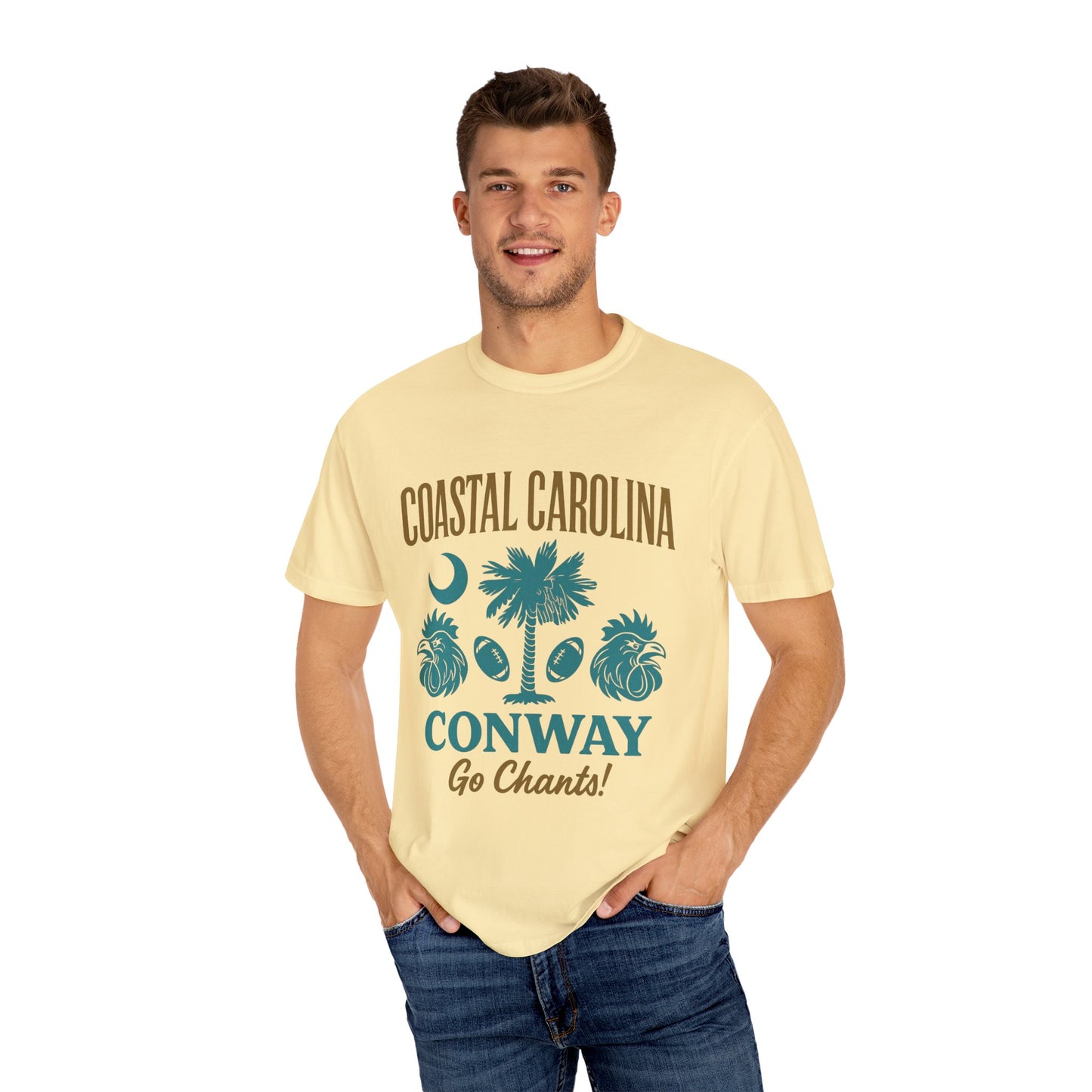 Go Chants T-Shirt, Unisex Garment-Dyed Tee, Beachwear, College Apparel, Summer Vibes