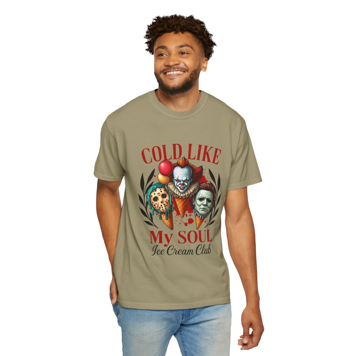 Chilling Soul T-Shirt, Vintage Horror Tee, Unisex Graphic Shirt, Ice Cream Lovers Gift, Fun Movie Merch