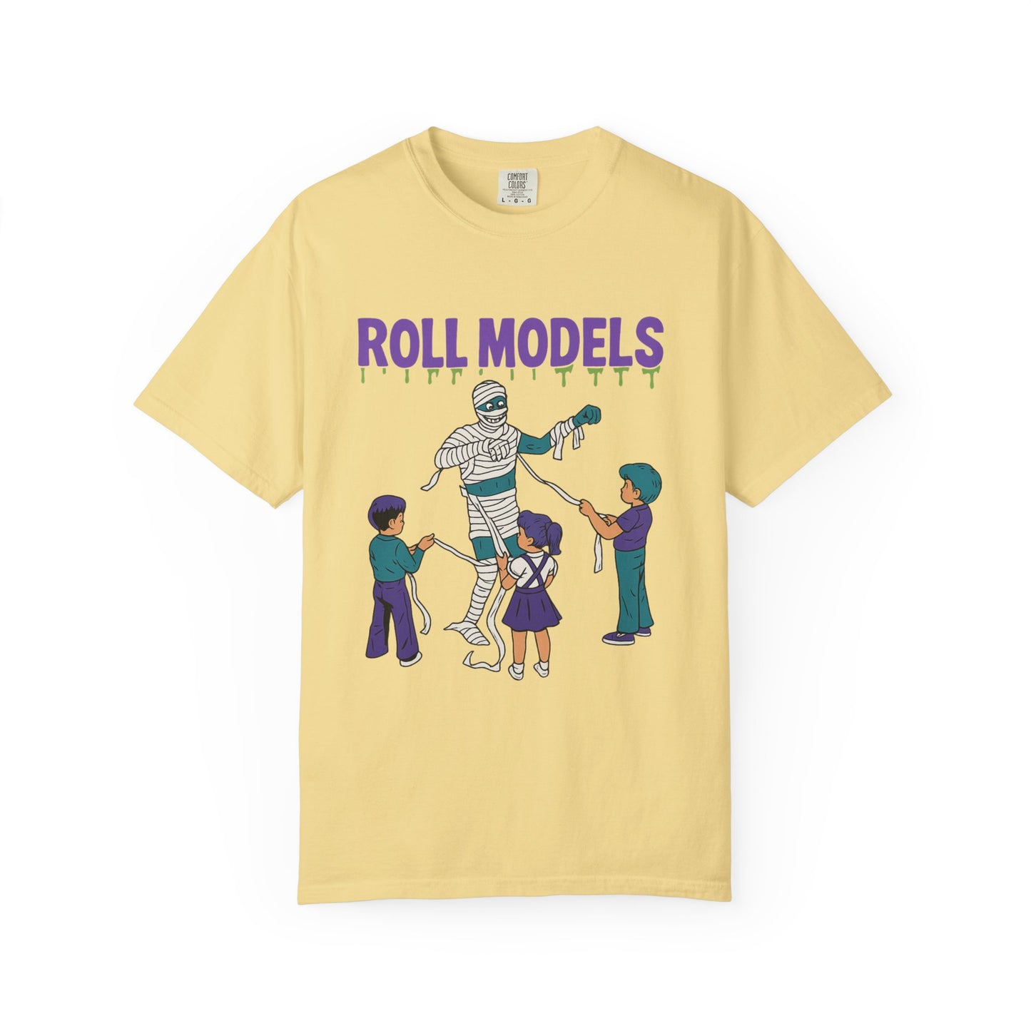 Mummy Roll Models T-Shirt, Cute Halloween Shirt, Kids Costume Tee, Family Fun Outfit, Retro Graphic Top, Vintage Style Tee