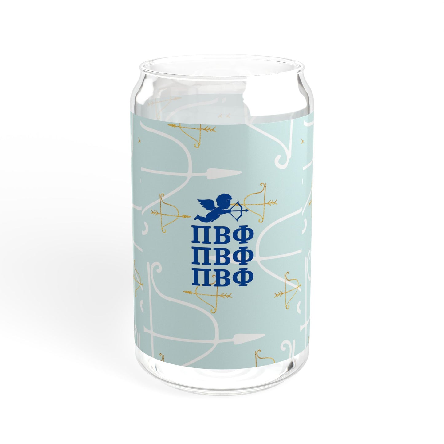 Pi Beta Phi Sipper Glass with Custom Design, Personalized Drinkware, Greek Life, Sorority Gift, Sisterhood