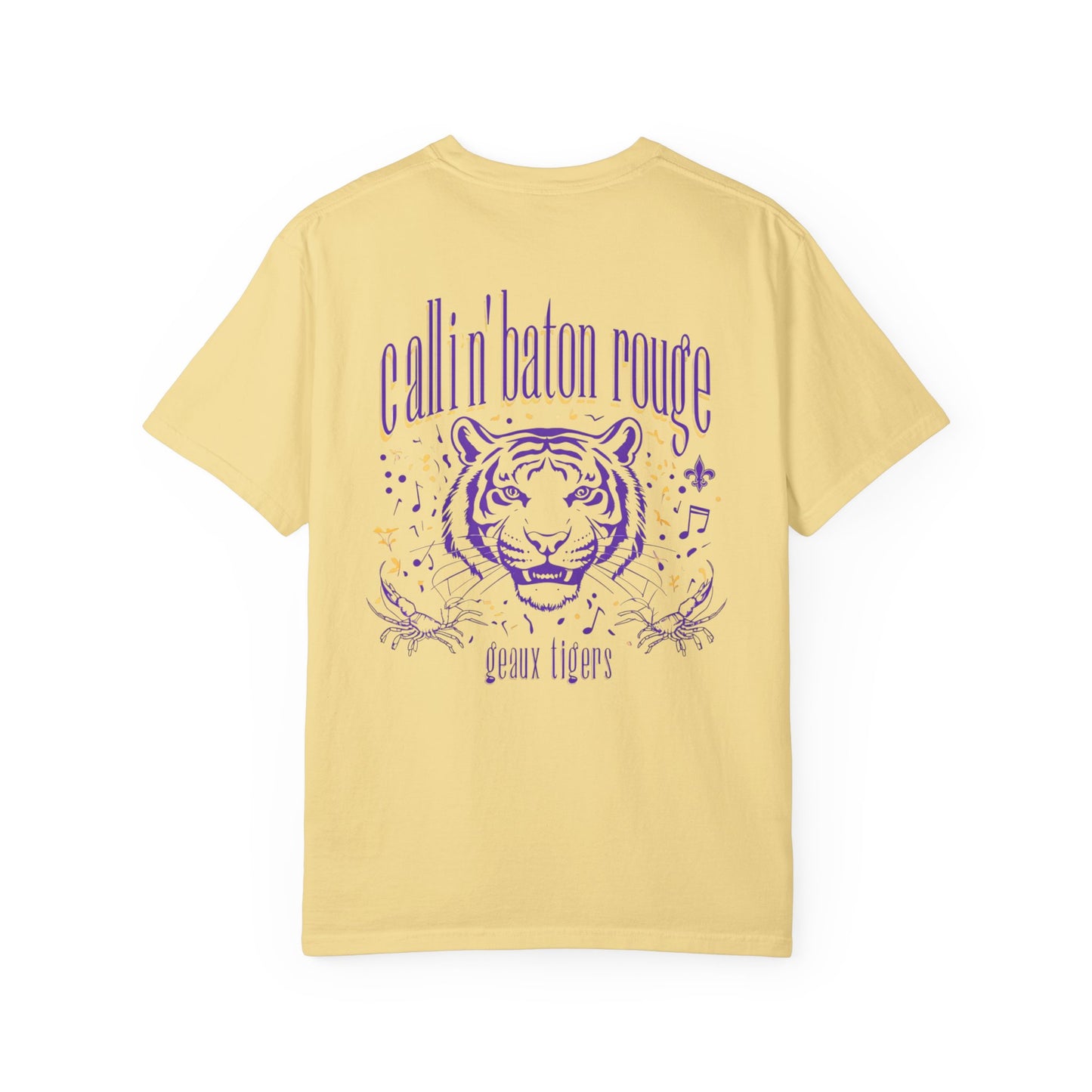 Baton Rouge Spirit T-Shirt - Unisex Garment-Dyed Tee for Game Day, College Football, Mardi Gras, Team Pride, Casual Wear