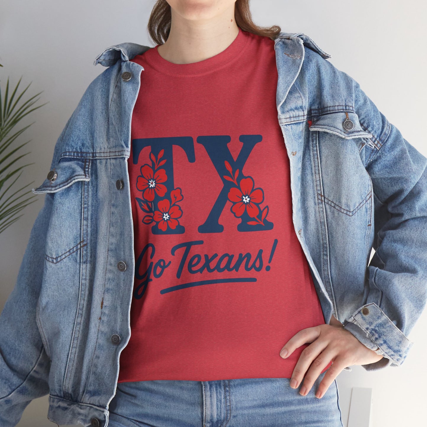Texas Pride Unisex Cotton Tee | Go Texans! T-Shirt, Casual Wear, Game Day Shirt, Gift for Fans, Spring/Summer Style