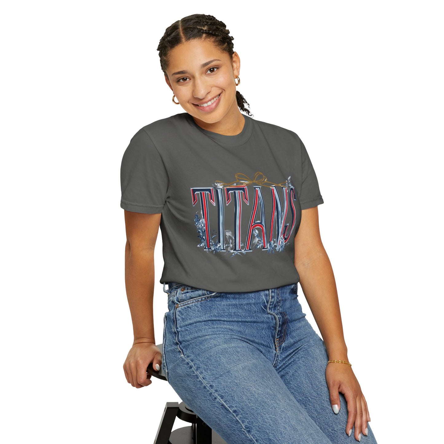 Floral Titans Garment-Dyed T-Shirt