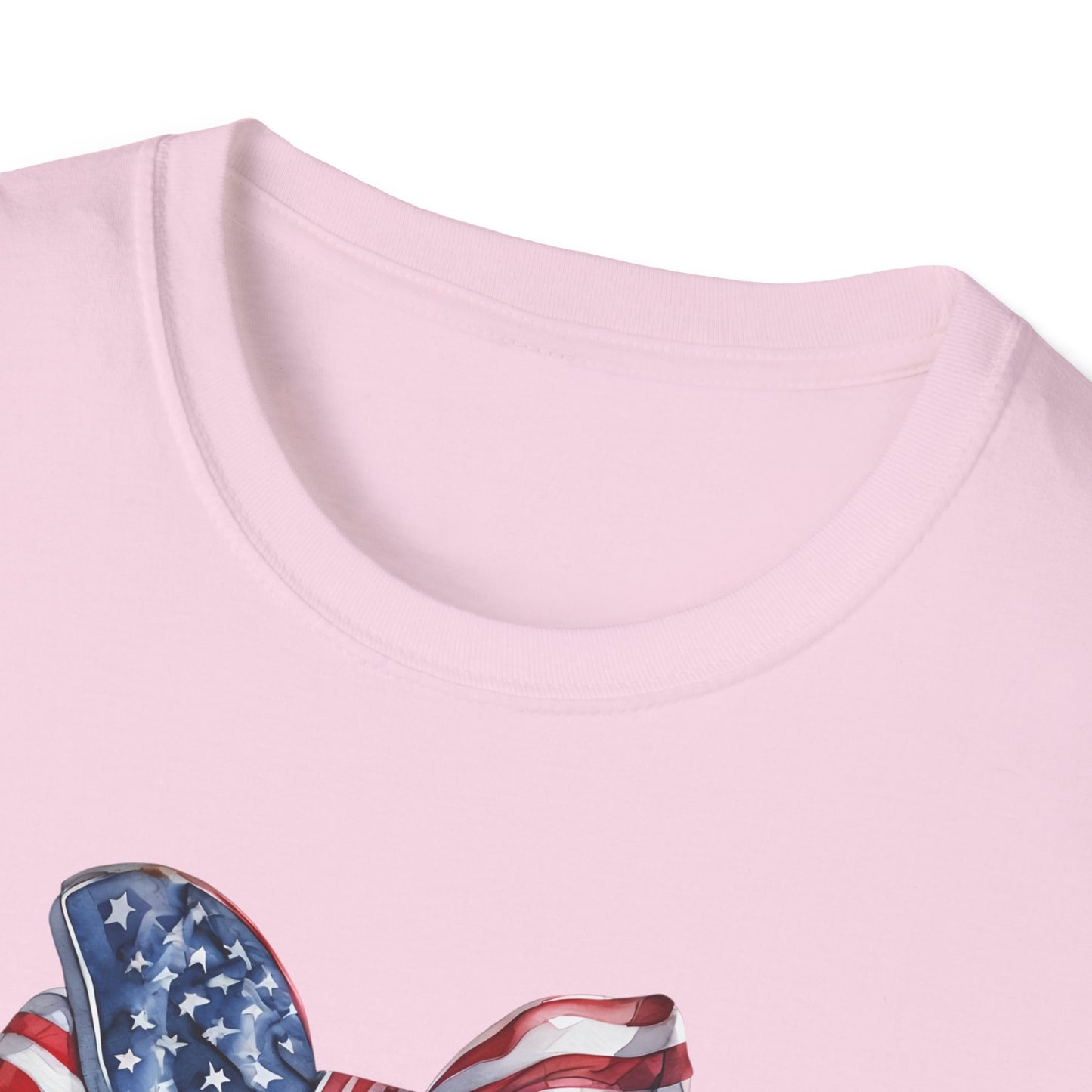 Patriotic Cowboy Boot T-Shirt | Unisex Softstyle Tee for Independence Day