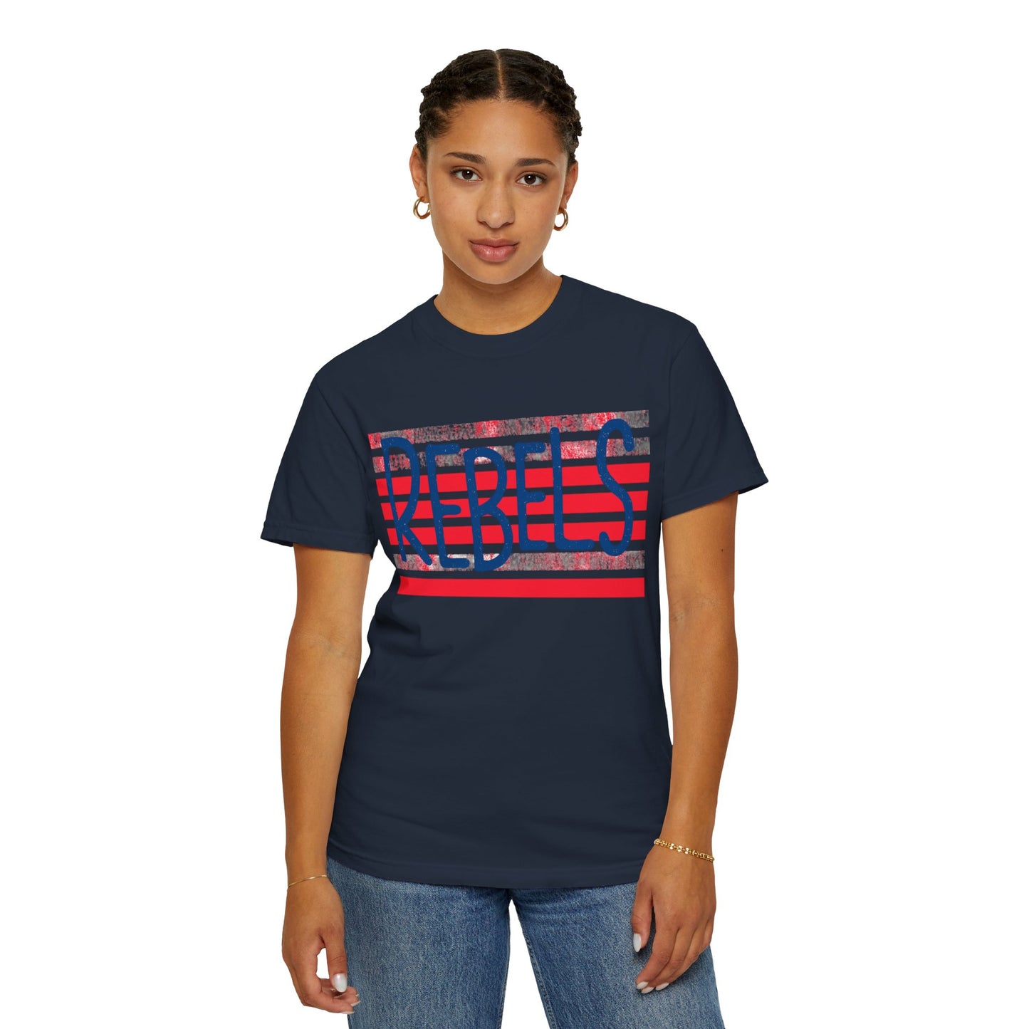 Rebels T-Shirt, Vintage Style Tee, Unisex Graphic Shirt, Summer Fashion, Independence Day Apparel, Football Game Day, Hotty Toddy