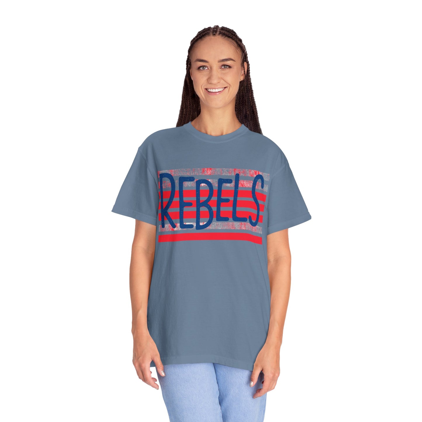 Rebels T-Shirt, Vintage Style Tee, Unisex Graphic Shirt, Summer Fashion, Independence Day Apparel, Football Game Day, Hotty Toddy