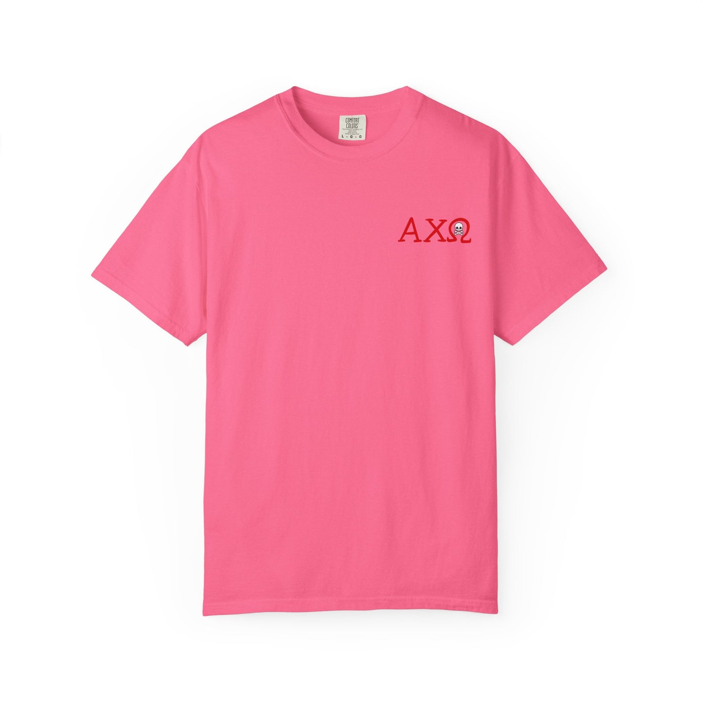 Alpha Chi Omega Garment-Dyed T-shirt, Unisex College Apparel, Sorority Shirt, Graduation Gift, Vintage Style Tee