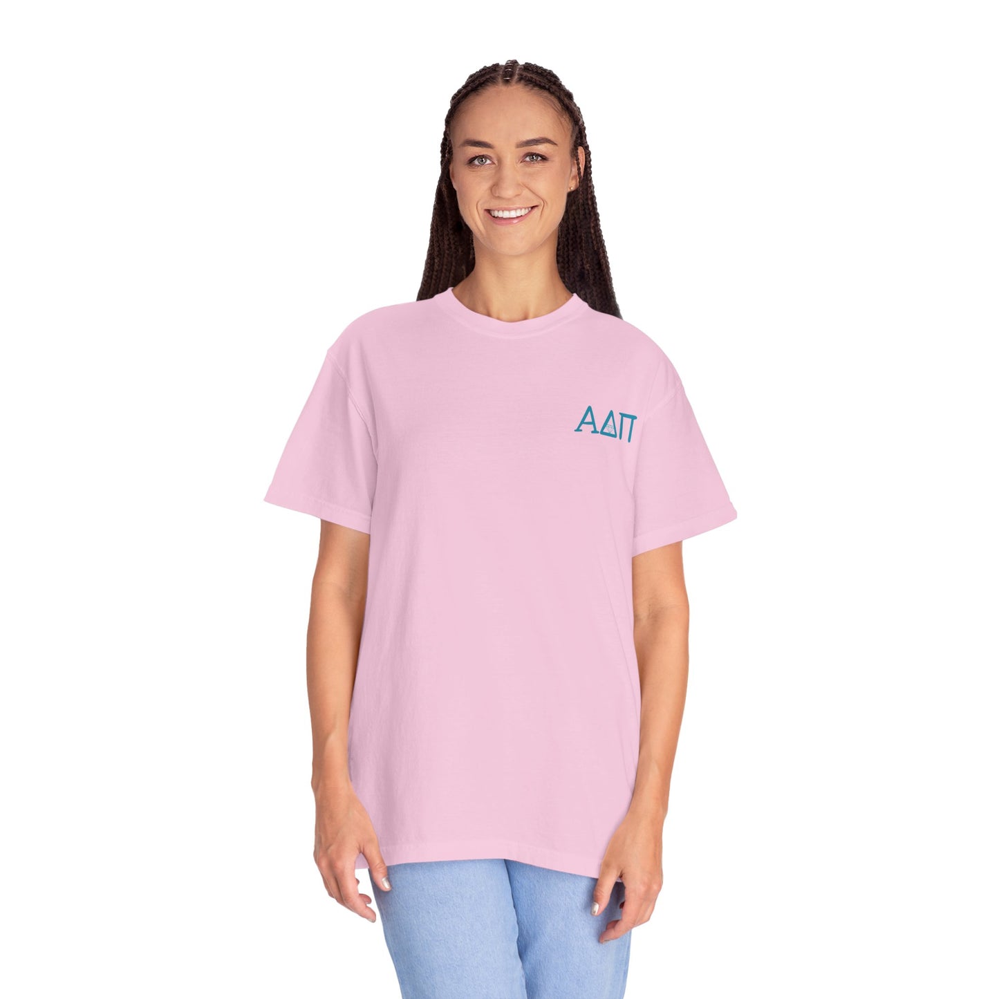 Alpha Delta Pi T-Shirt, Sorority Shirt, College Apparel, Greek Life Gift, Unisex Garment-Dyed Tee