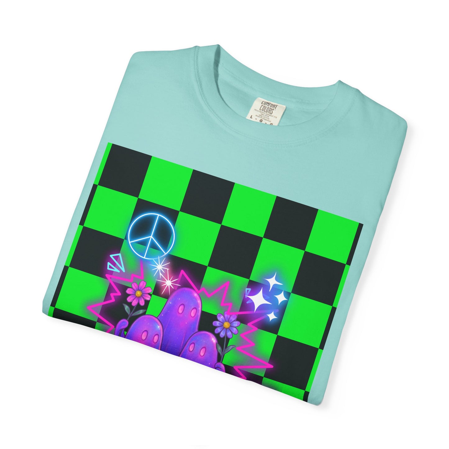 Vibrant Ghost Graphic Tee, Unisex T-shirt, Retro Vibe Shirt, Perfect for Halloween, Party Wear, Casual Style, Unique Gift
