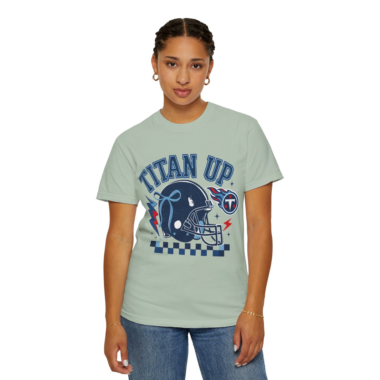 titan up tennessee Unisex Football Tee, Titan Up Shirt for Game Day, Casual Sportswear, Tailgating Apparel, Gift for Fans, Team Spirit Top