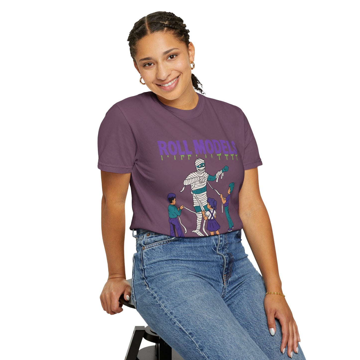 Mummy Roll Models T-Shirt, Cute Halloween Shirt, Kids Costume Tee, Family Fun Outfit, Retro Graphic Top, Vintage Style Tee