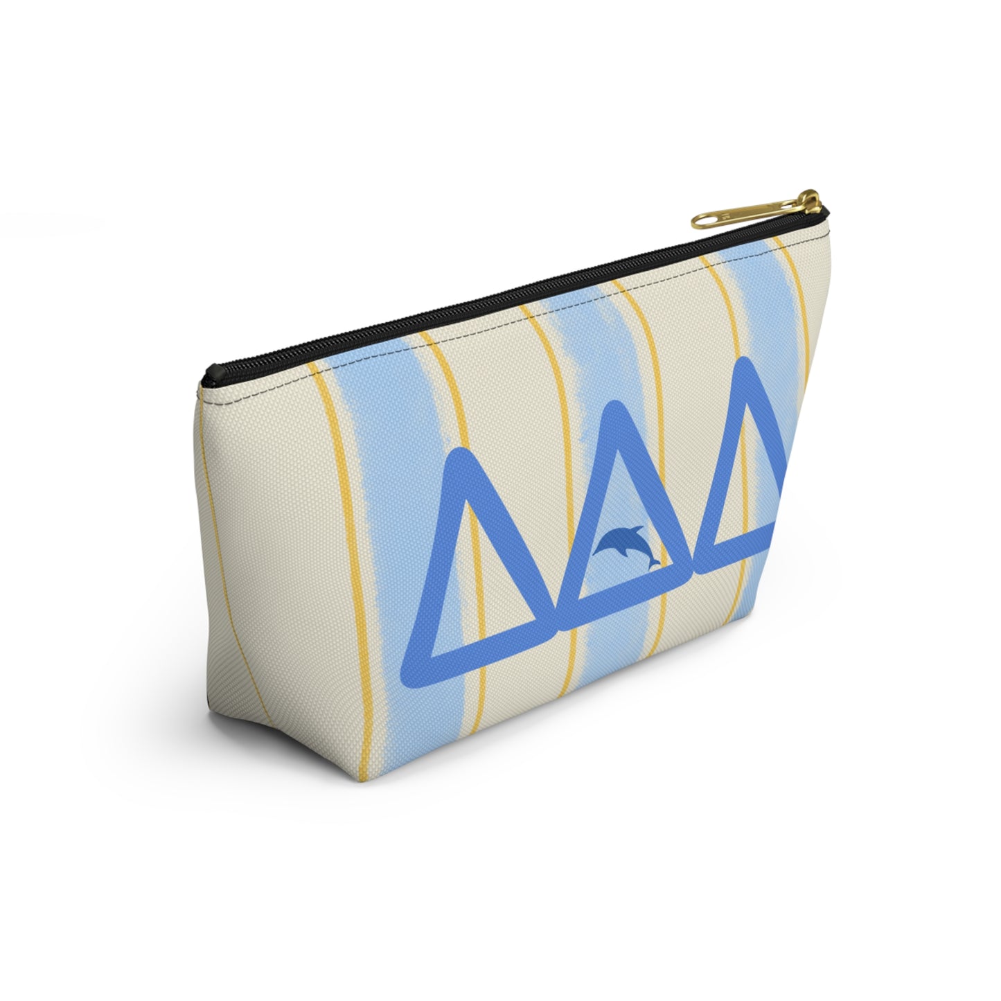 DDD Chic Dolphin Print Accessory Pouch, Cosmetic Bag, Travel Organizer, Beach Essentials, Summer Vibes, Gift for Her