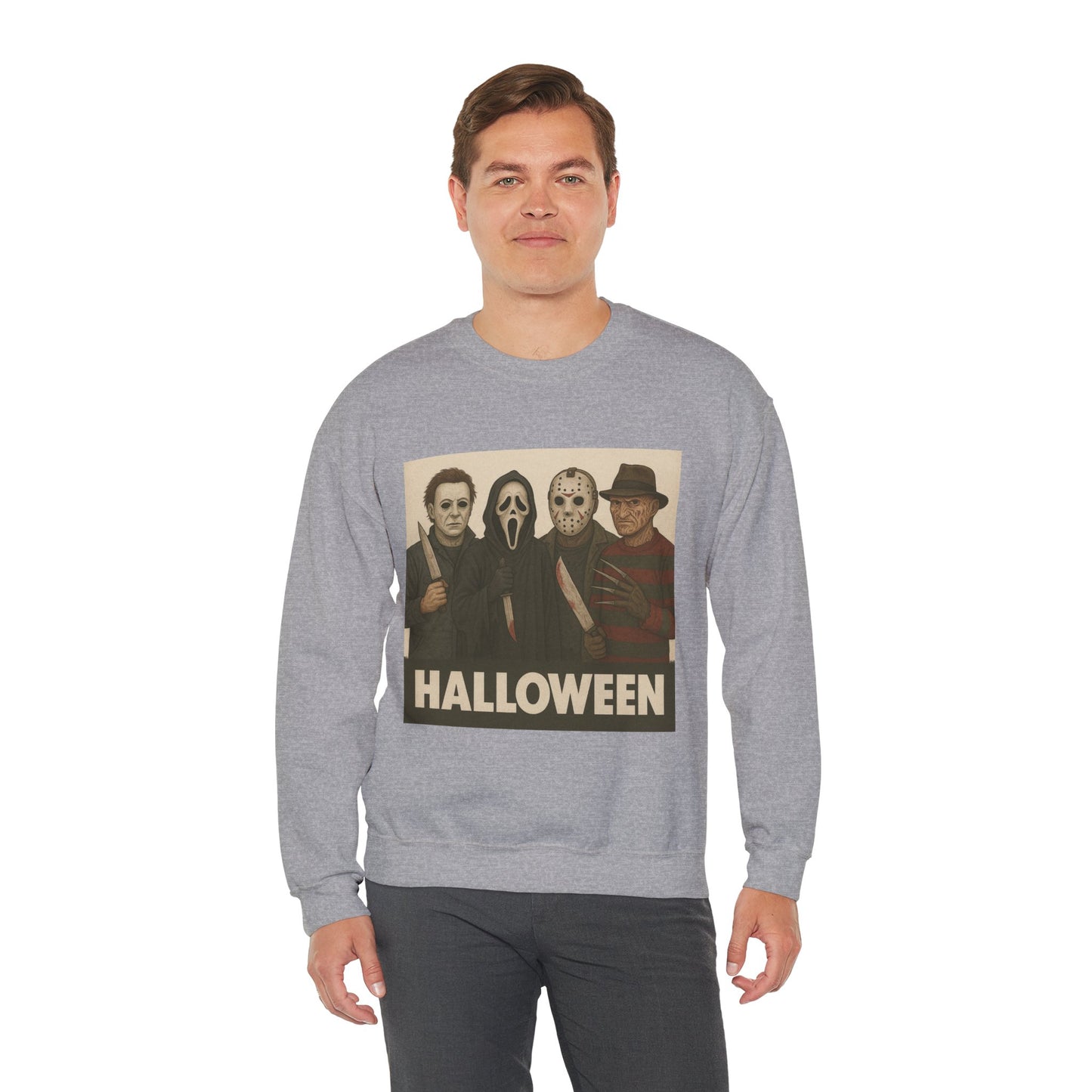 Spooky Movie Crewneck Sweatshirt - Halloween Horror Apparel