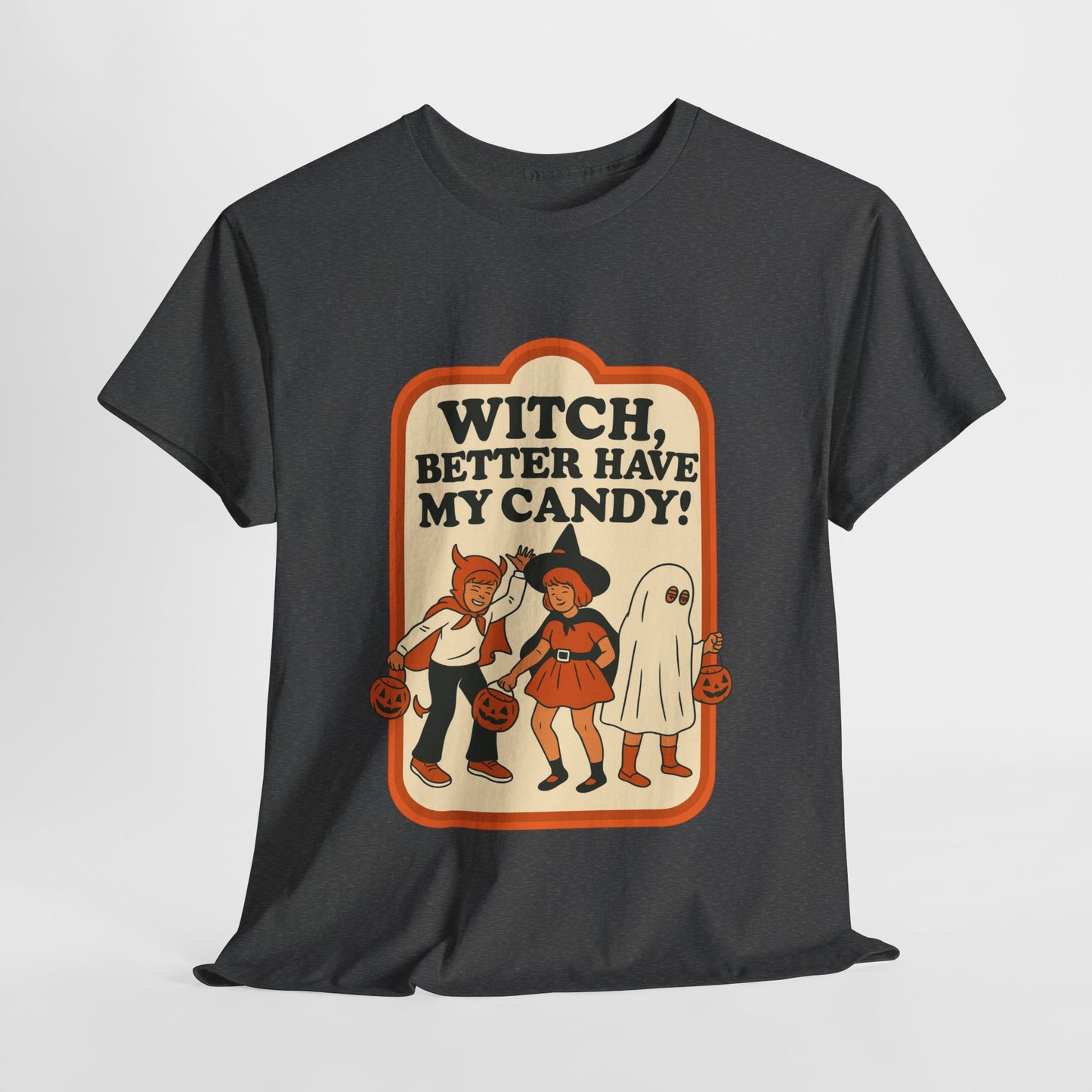 Halloween Witch Candy Tee - Unisex Cotton Shirt