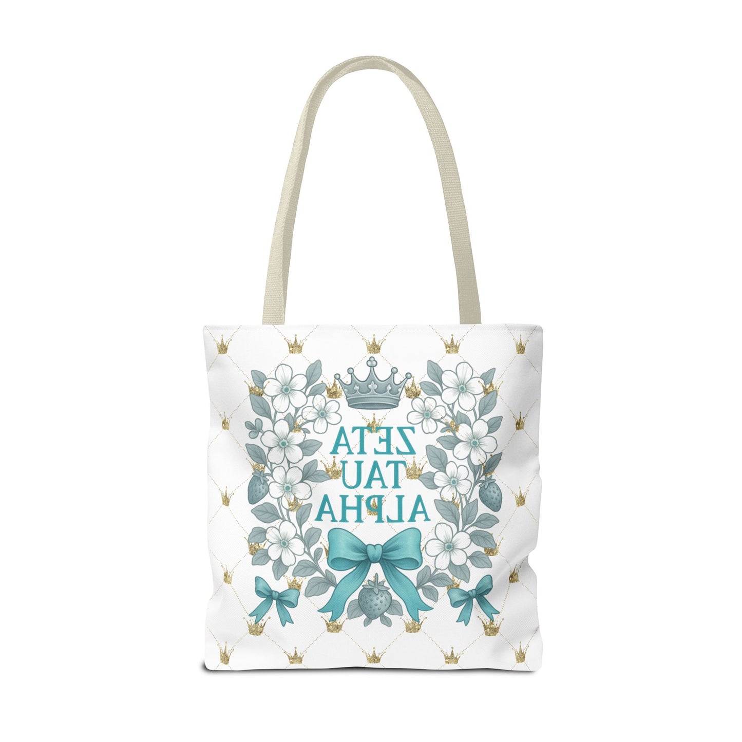 Zeta Tau Alpha Tote Bag | Sorority Bags, Floral Design, Gift for Sisters, Campus Essentials, Personalized Tote