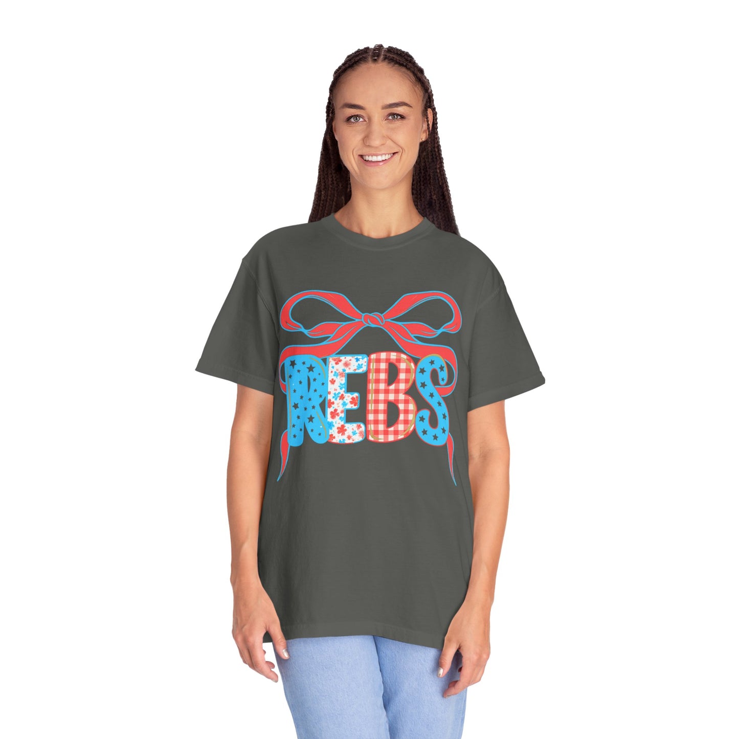 MS Rebs Floral Patriotic T-Shirt