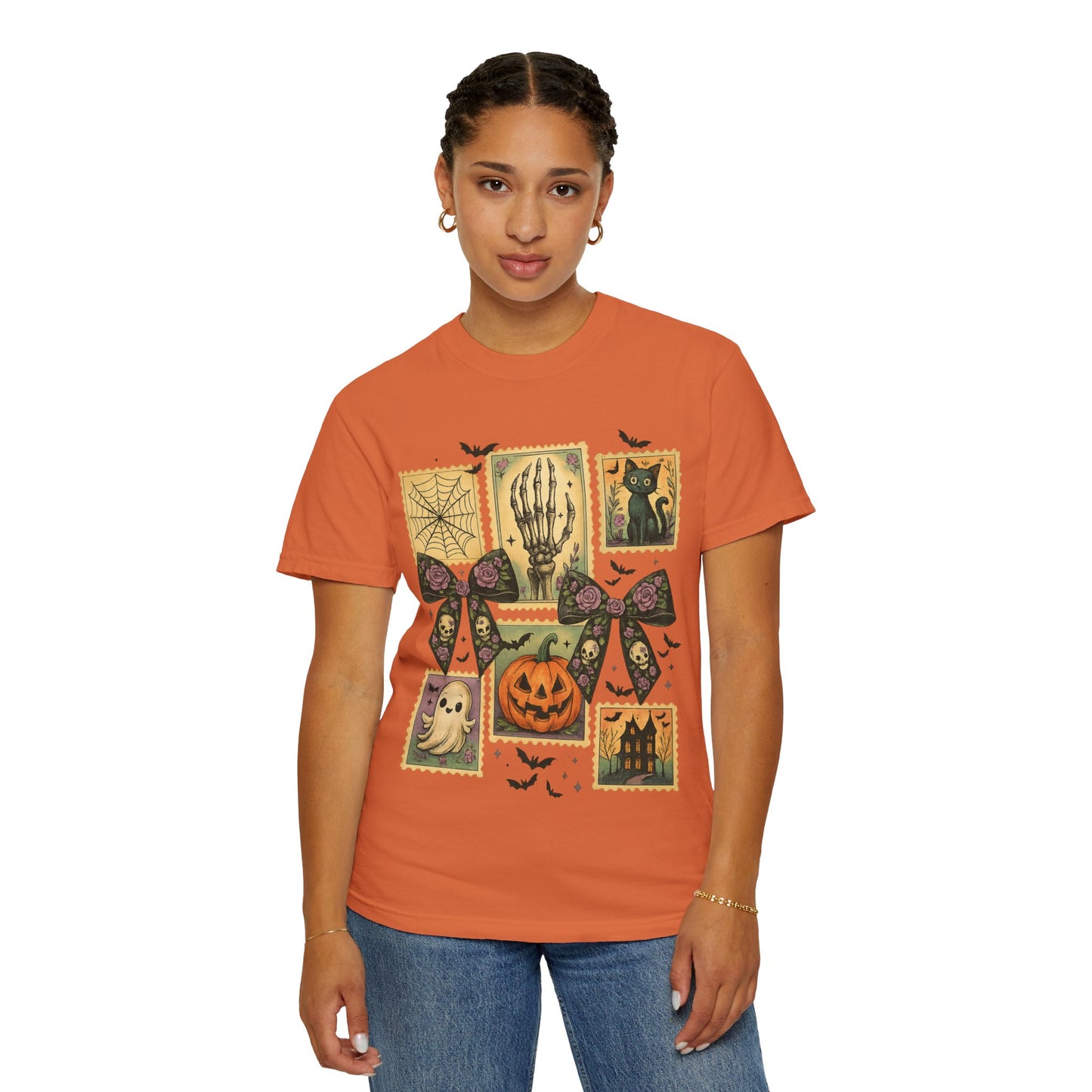 Halloween-Themed Unisex T-Shirt - Spooky Vibes for Fall Celebrations, Ghost Lovers Gift, Costume Party Essential, Cozy Autumn Tee