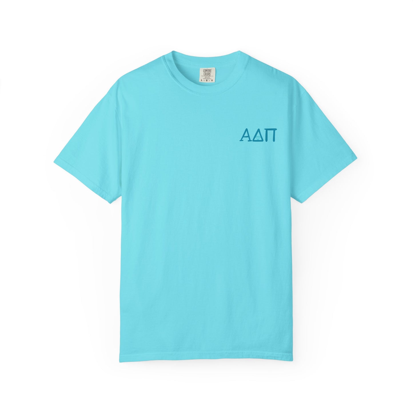 Alpha Delta Pi T-Shirt, Sorority Shirt, College Apparel, Greek Life Gift, Unisex Garment-Dyed Tee
