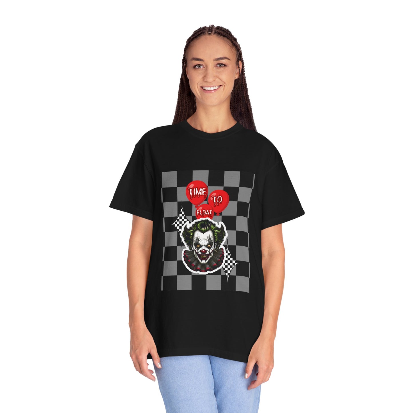 Creepy Clown Graphic T-Shirt, Halloween Costume Tee, Unisex Horror Shirt, Fun Gift for Fans, Graphic Novelty Wear, Casual Outfit