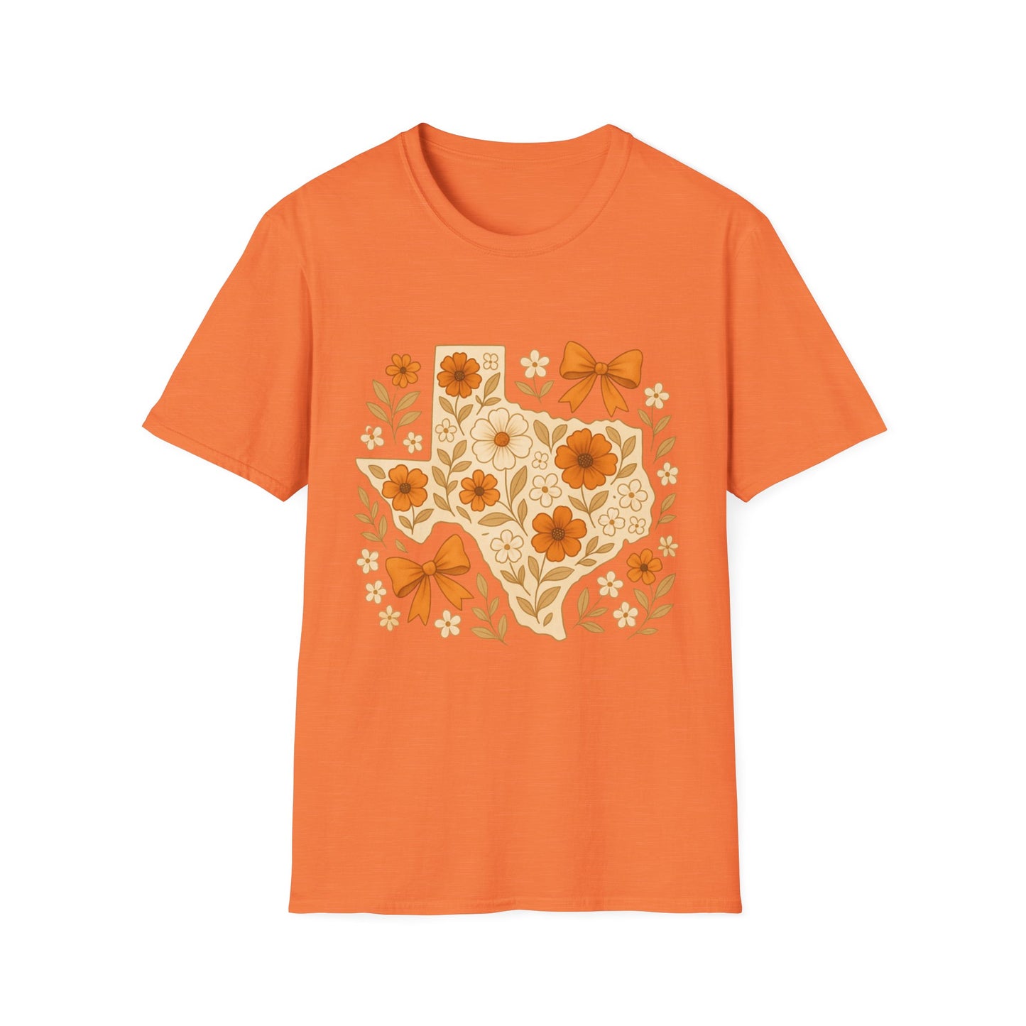 Texas Floral Unisex T-Shirt, Gift for Texans, Spring & Summer Wear, Festival Attire, Southern Charm Shirt