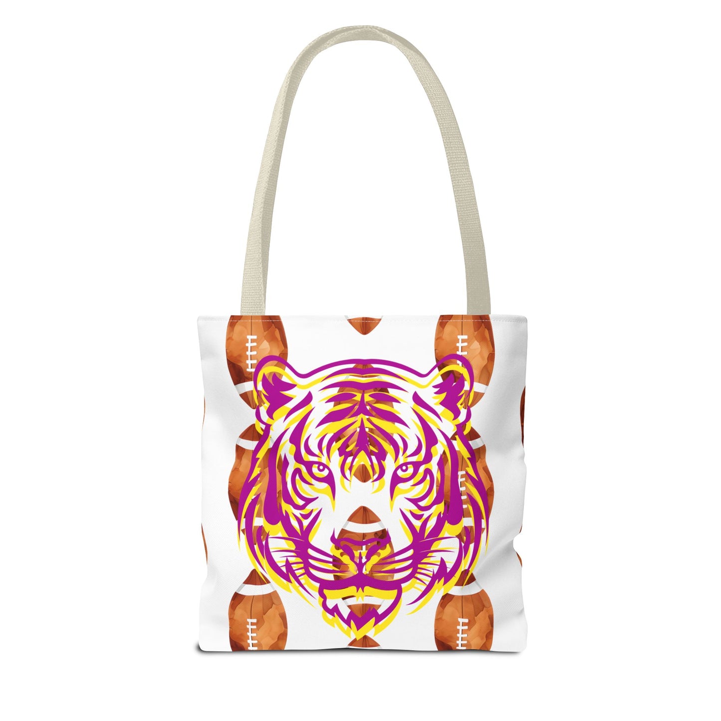 Vibrant Tiger Print Tote Bag - LSU Fans Gift