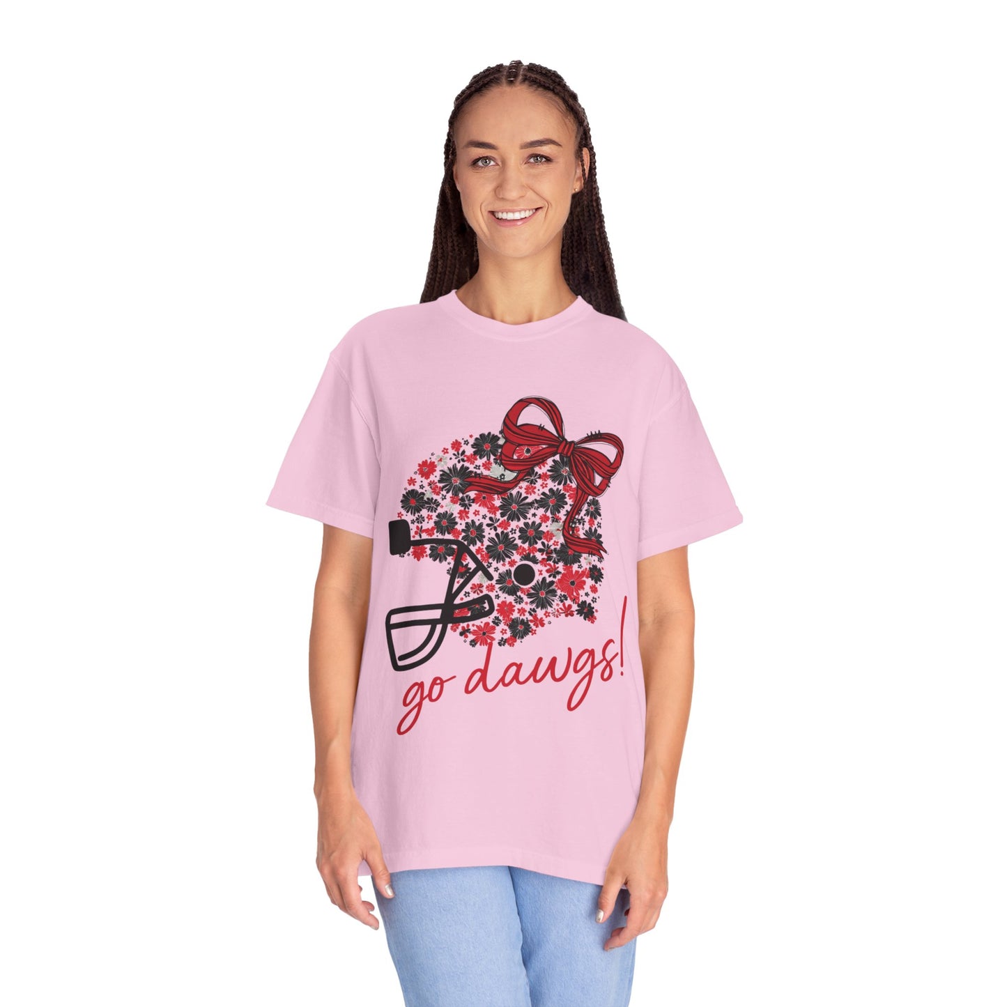 Floral Game Day T-Shirt for Fans, Unisex Apparel, Sports Tee for Tailgating, Perfect for Football Season, Gift for Team Supporters