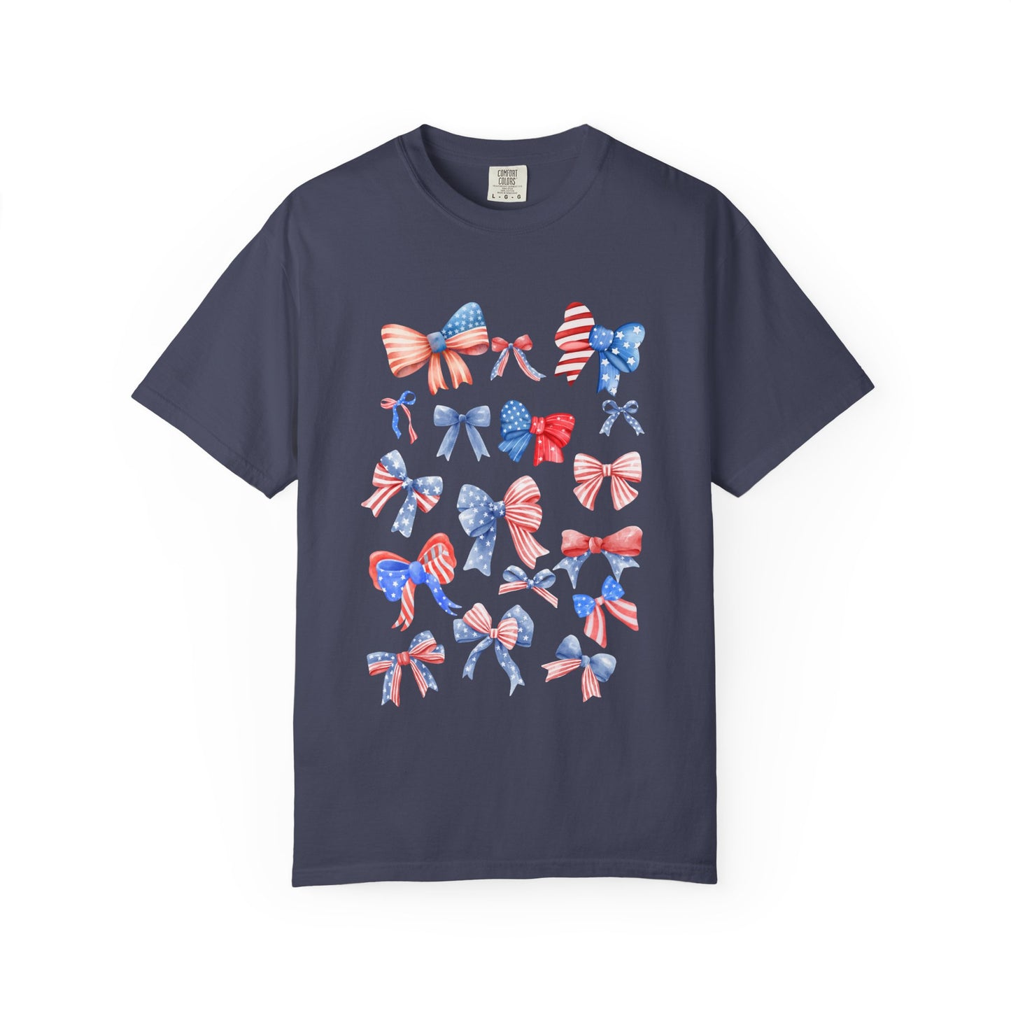 Patriotic Bow T-Shirt | Unisex Casual Wear for Year-Round Celebrations