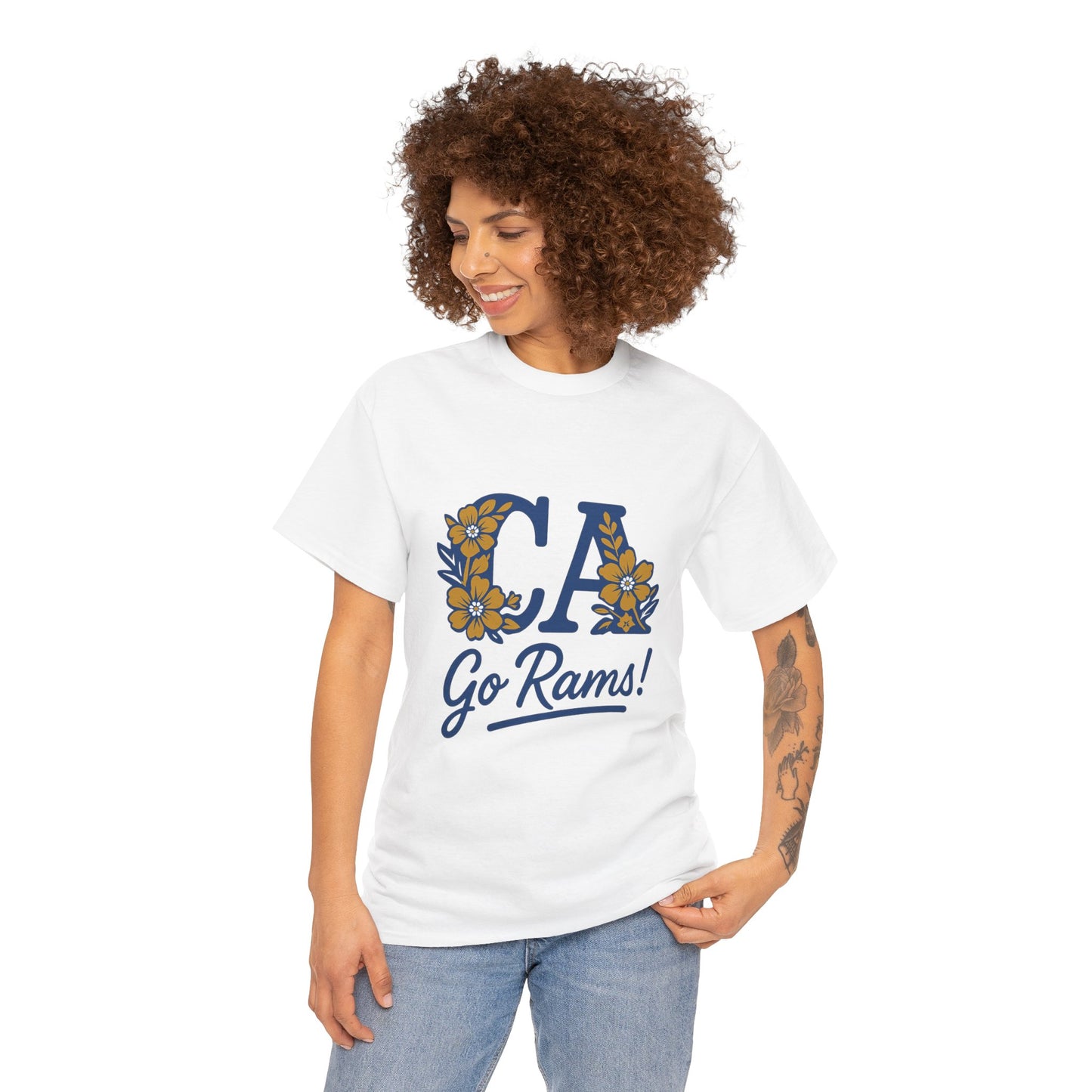 CA Rams Floral Tee