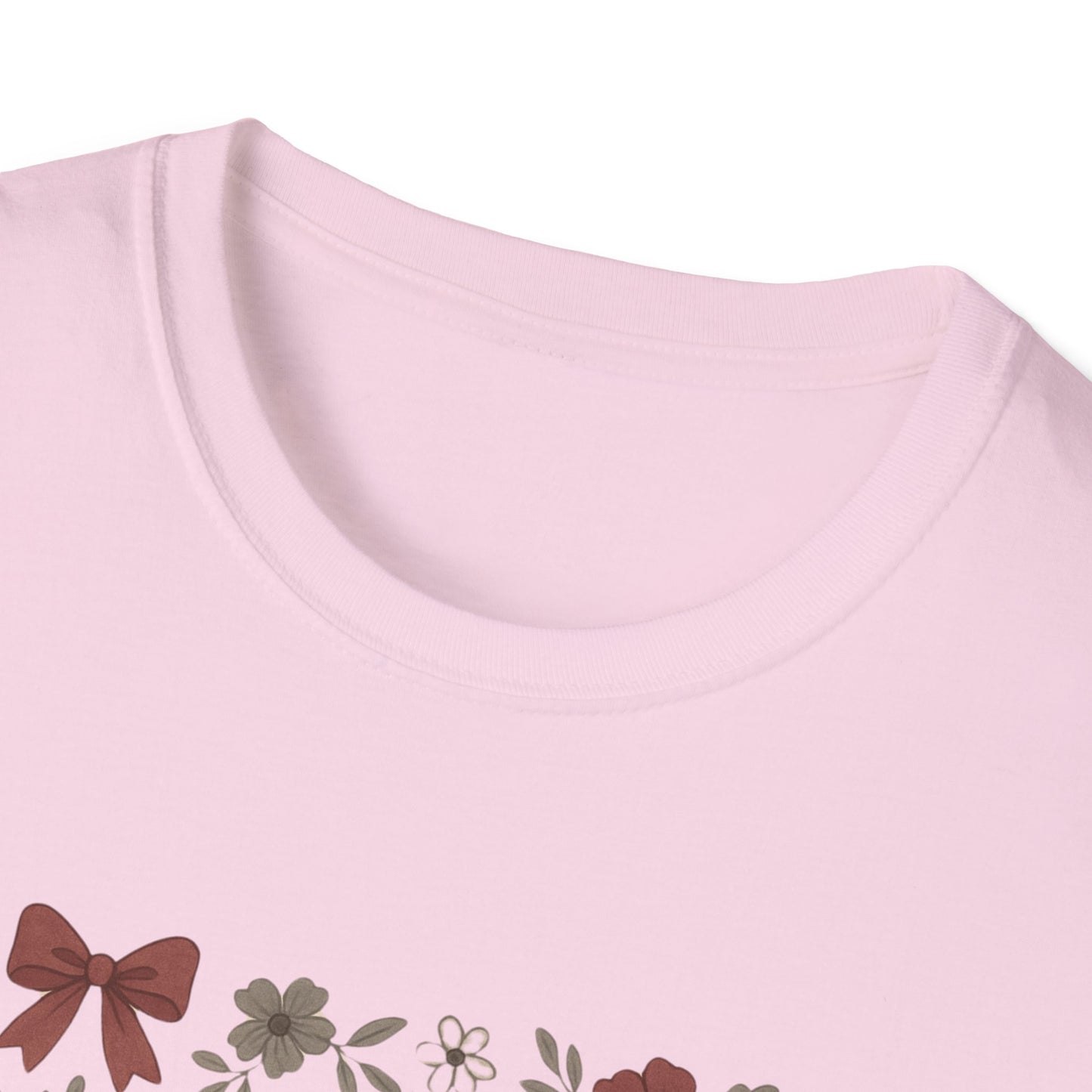 Texas Floral Unisex Softstyle T-Shirt, Vintage Texas Tee, Texas Pride Shirt, Casual Wear, Gift for Texas Lovers, Holiday T-Shirt
