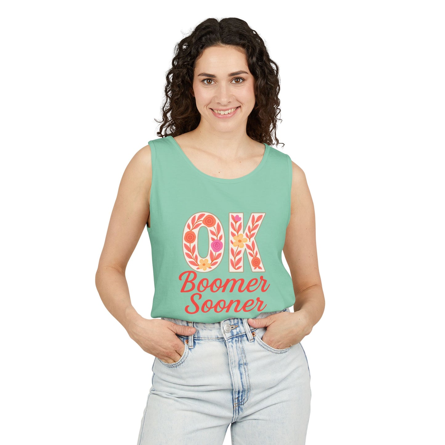 Oklahoma Comfort Colors Tank, Trendy Garment-Dyed Tank Top, OK Boomer Sooner, Casual Summer Wear, Gift for Graduates